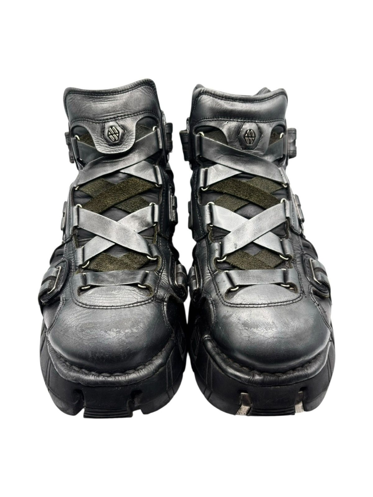 New Rock Vintage New Rock grey trailer platform boots Size 45 Size US 12 / EU 45 - 2 Thumbnail