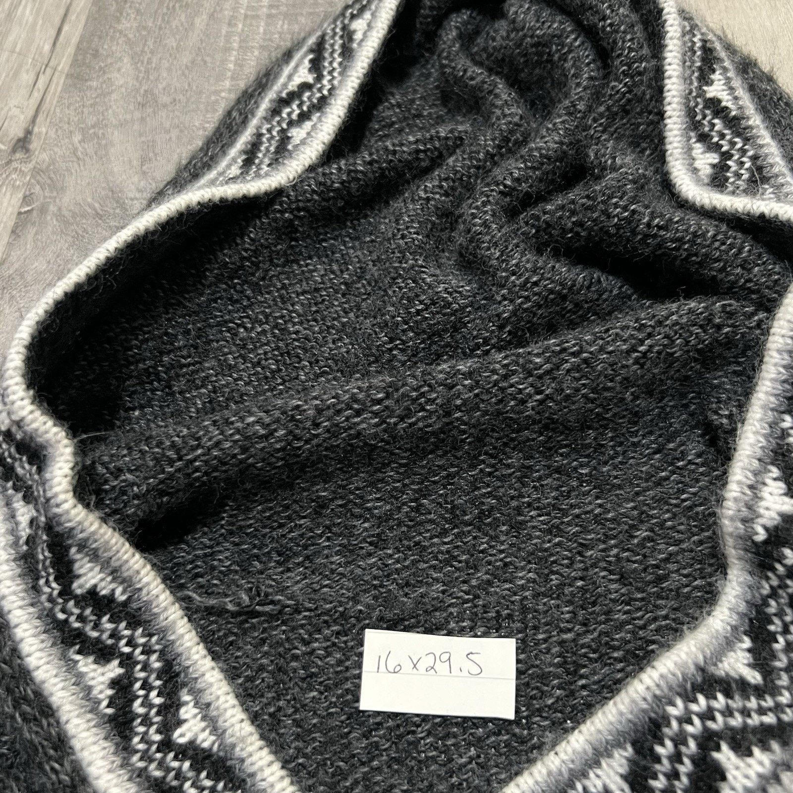 Other Women's Alpaca Wool Nepalese Hooded Fringe Pull Over Sweater Size S / US 4 / IT 40 - 4 Thumbnail