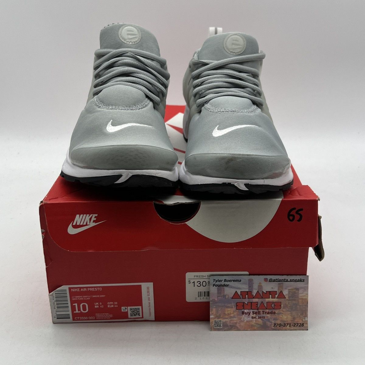 Nike Air presto light smoke grey Size US 10 / EU 43 - 2 Thumbnail