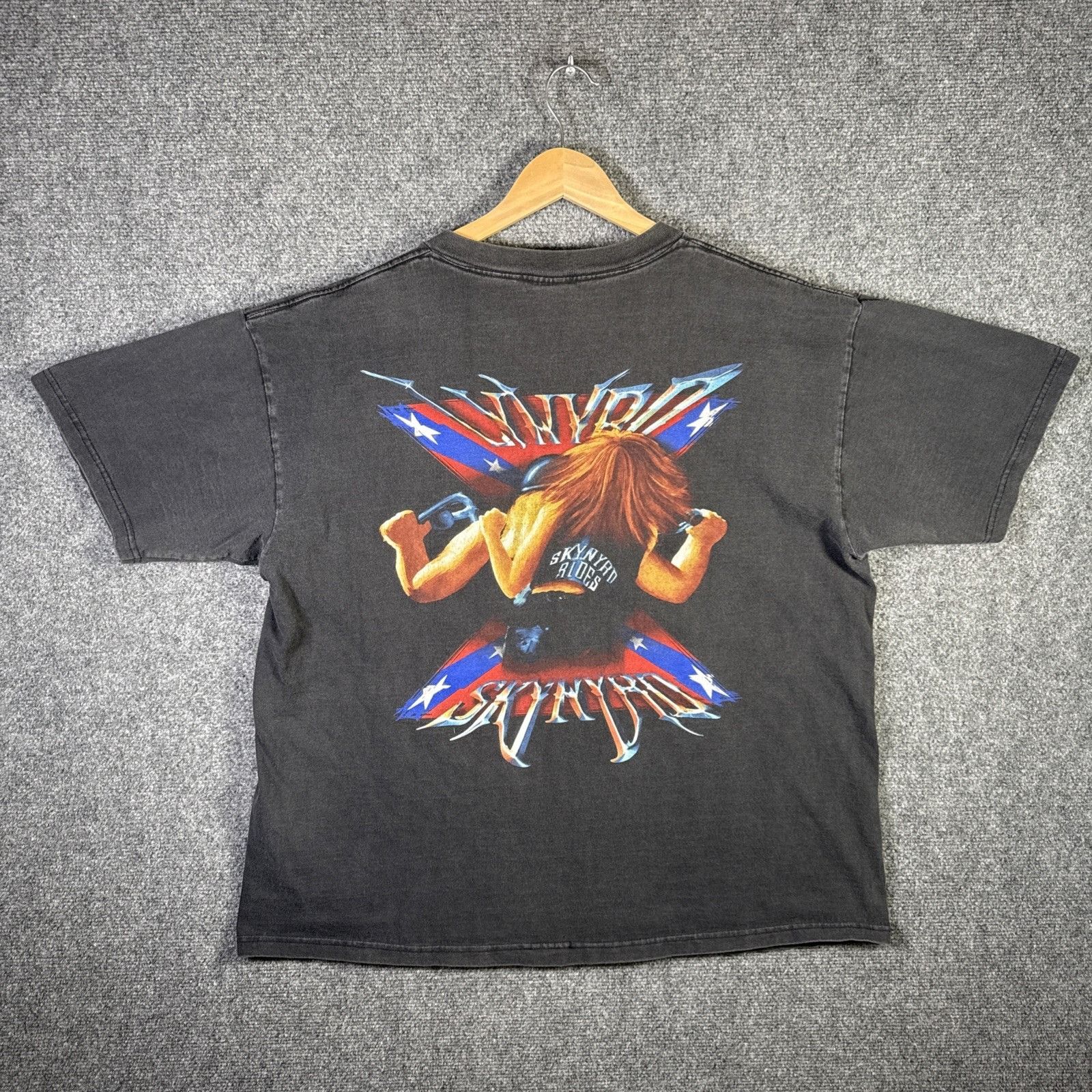Band Tees Vintage Lynyrd Skynyrd Shirt XL Black 90s Biker Rides Size US XL / EU 56 / 4 - 5 Thumbnail