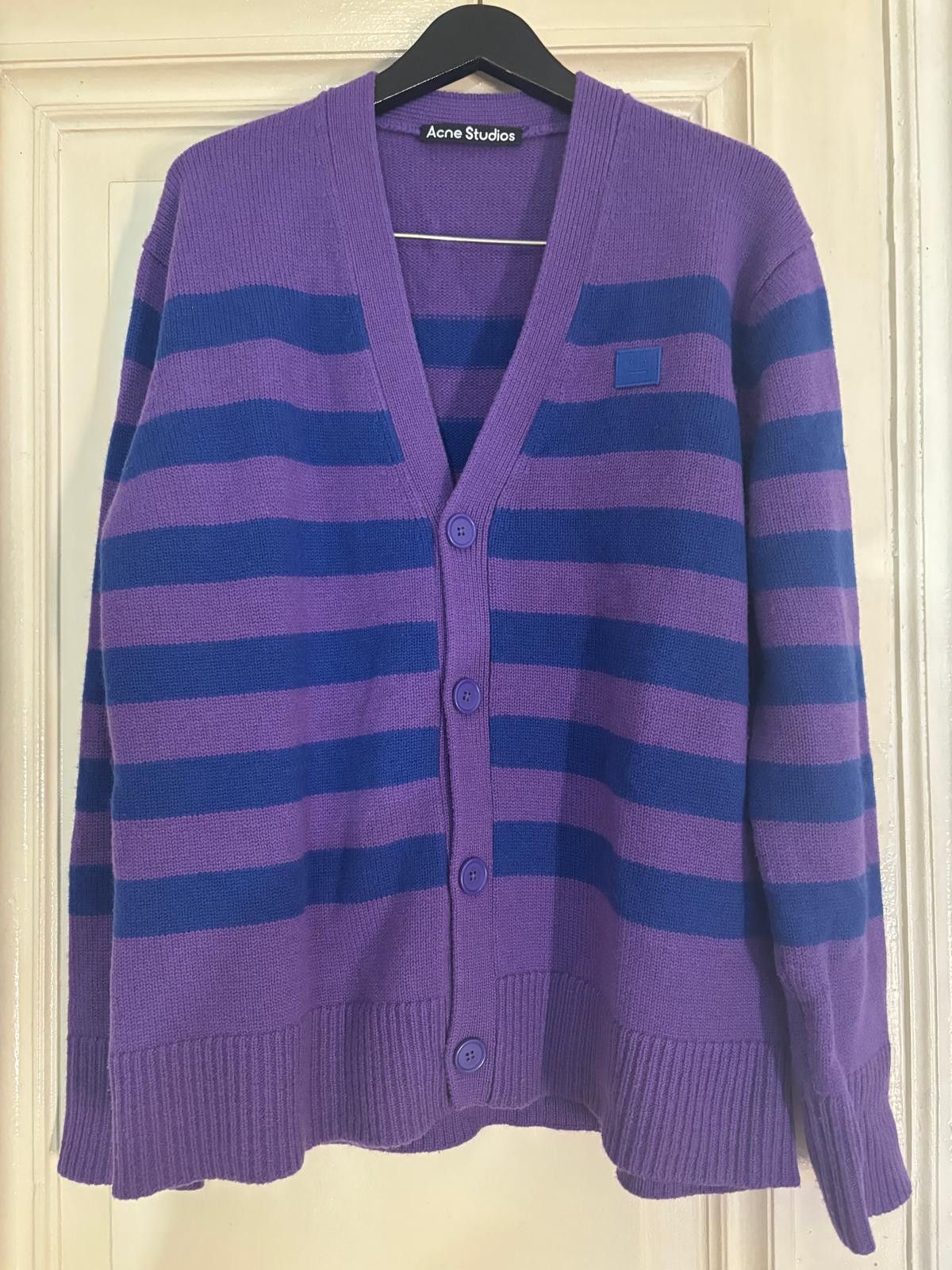 Acne Studios Acne Studios Face oversize stripped cardigan Size XXS / US 00 / IT 34 - 1 Thumbnail