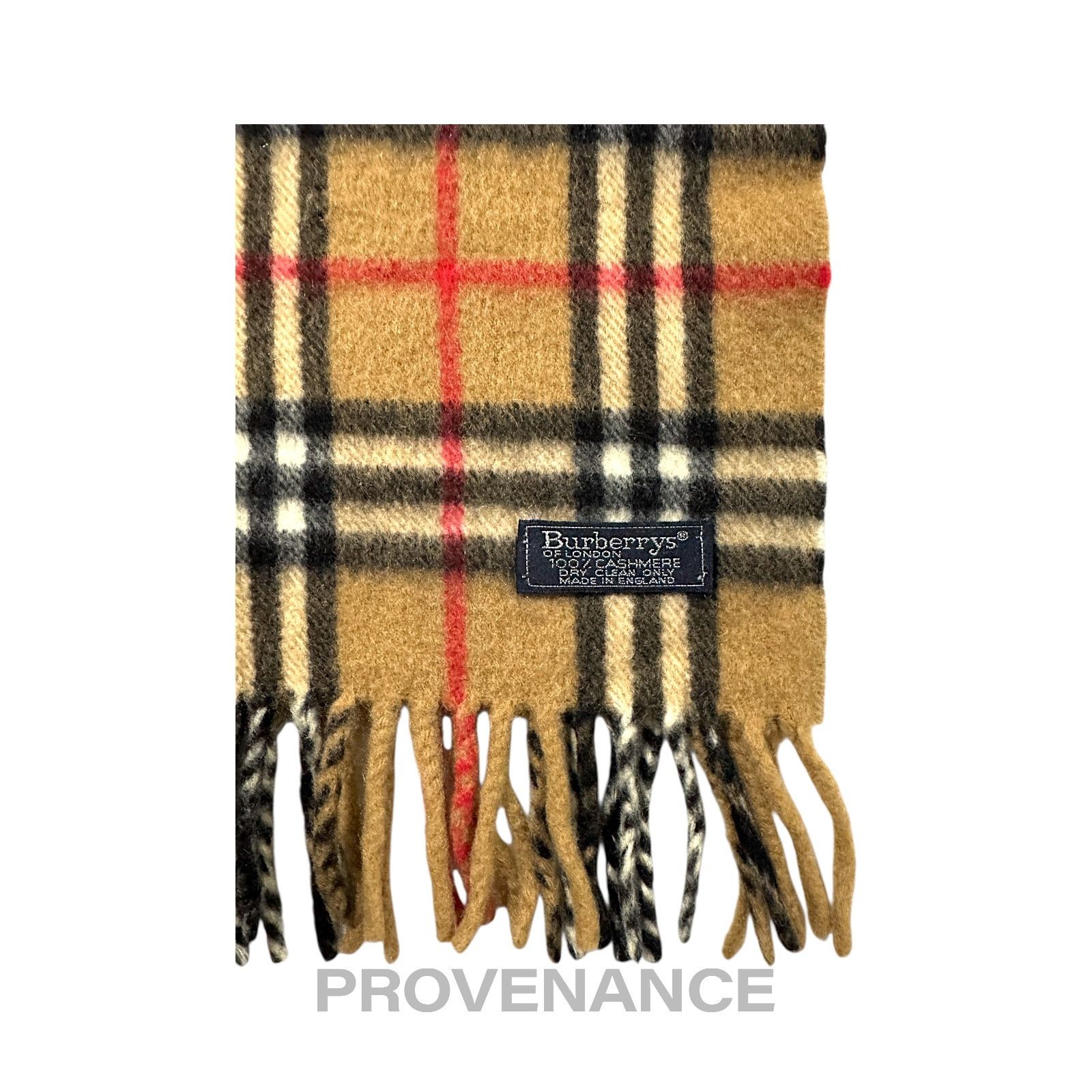 Burberry 🔴 Vintage Burberrys Scarf Nova Check 100% PURE CASHMERE Size ONE SIZE - 5 Thumbnail
