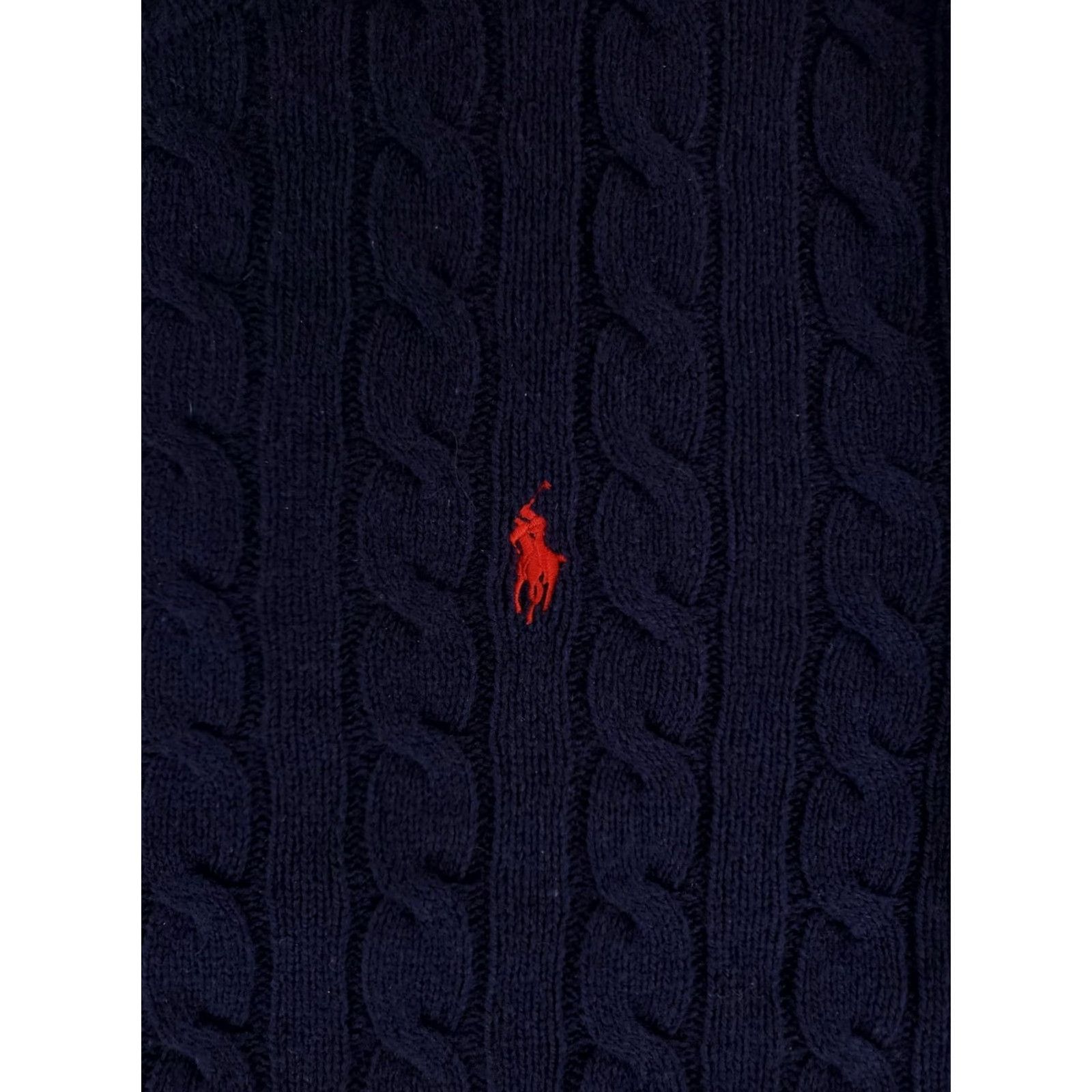 Polo Ralph Lauren Polo Ralph Lauren Sweater Cable-Knit Wool Cashmere Blend Blue Mens XXL Pullover Size US XXL / EU 58 / 5 - 2 Thumbnail