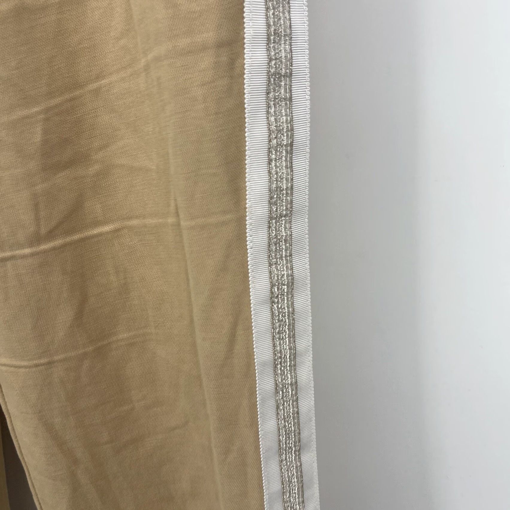 Zadig & Voltaire Zadig & Voltaire Pomelo Pants Women S Linen Beige Flat Front Straight Ankle Bohemian Preppy Women Size 28" / US 6 / IT 42 - 5 Thumbnail