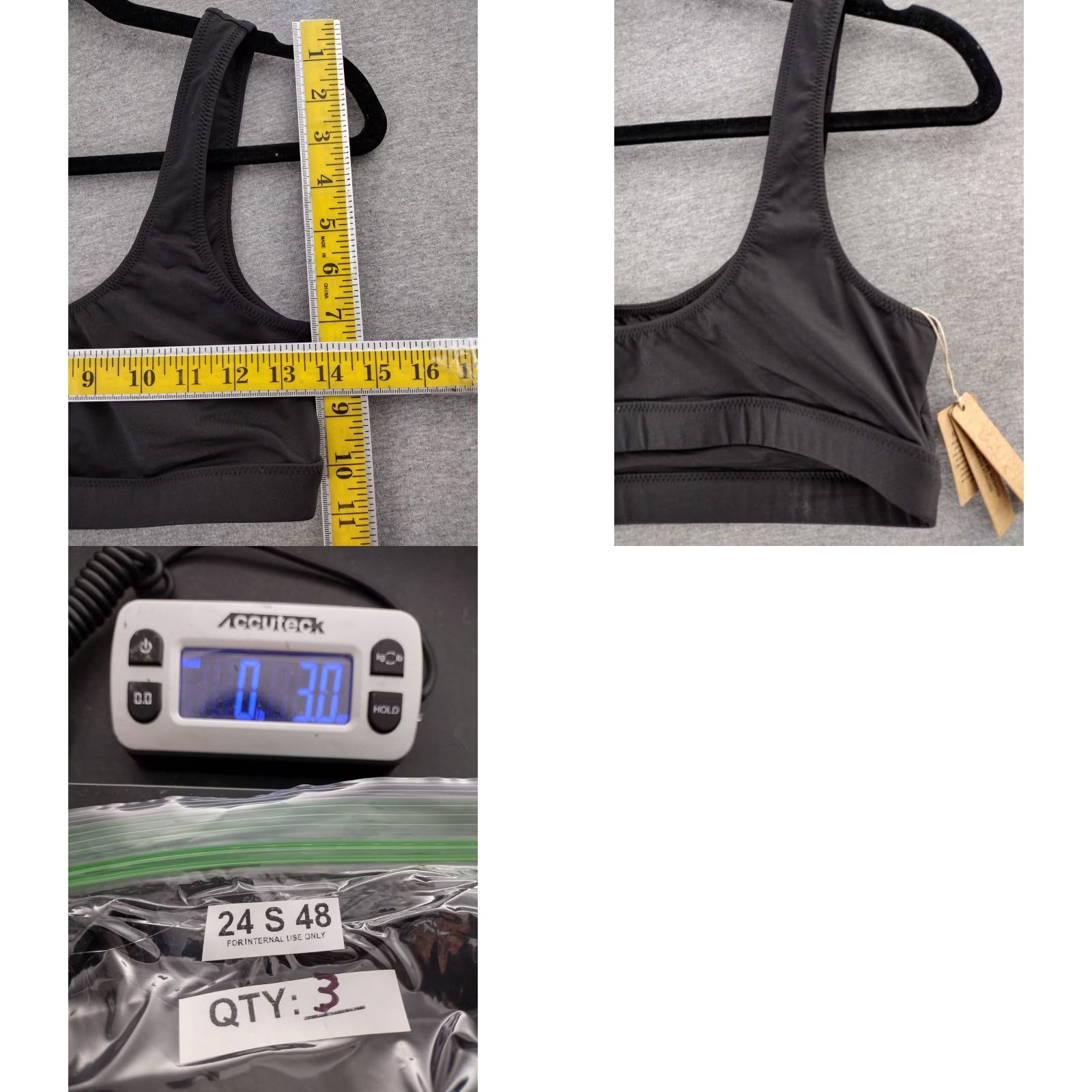 SKIMS Skims Tank Top Bikini Nylon Blend Stretch Onyx L Womens Adult Large Sw-TNK-0743 Size L / US 10 / IT 46 - 8 Thumbnail