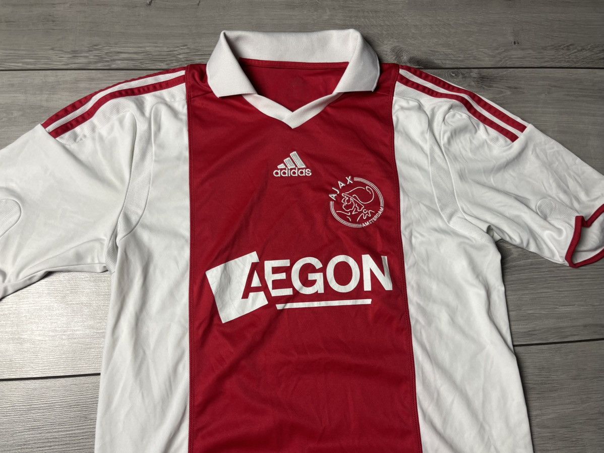 Adidas Ajax 2009 2010 Home Shirt Adidas Amsterdam FC Football Size US M / EU 48-50 / 2 - 3 Thumbnail