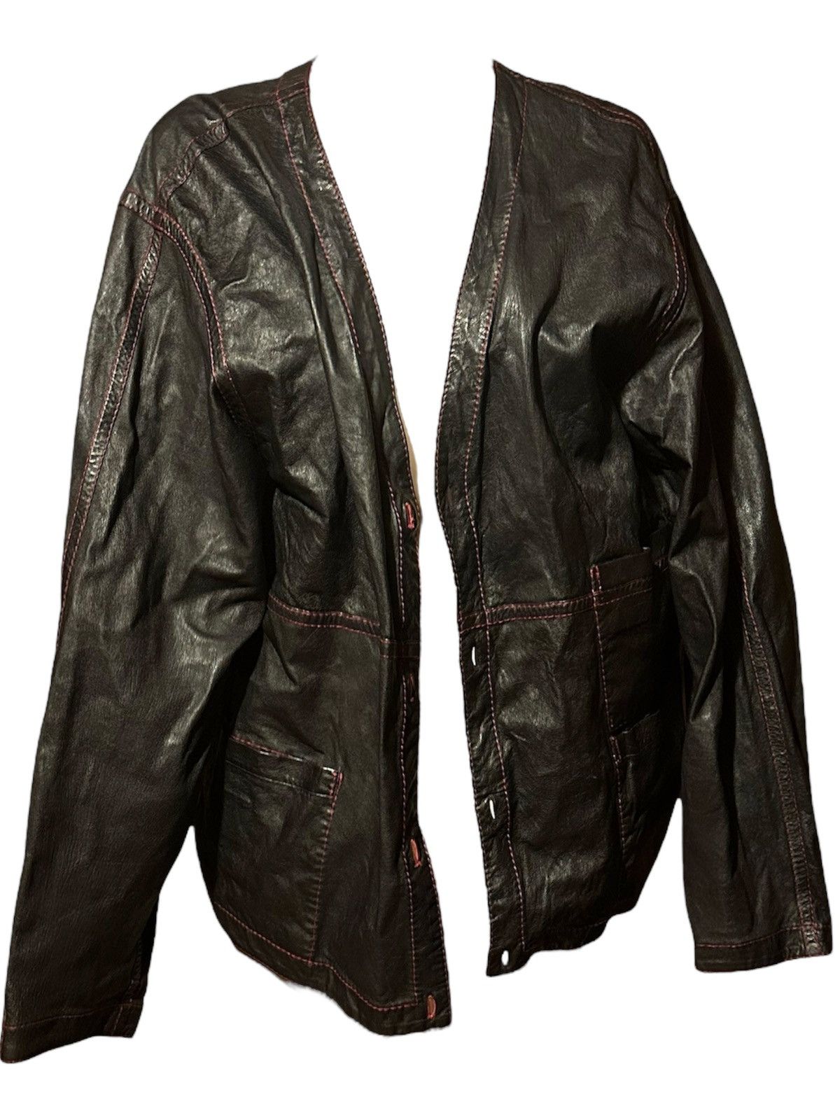 Valentino VALENTINO REVERSIBLE COTTON LEATHER JACKET Size XL / US 12-14 / IT 48-50 - 1 Thumbnail