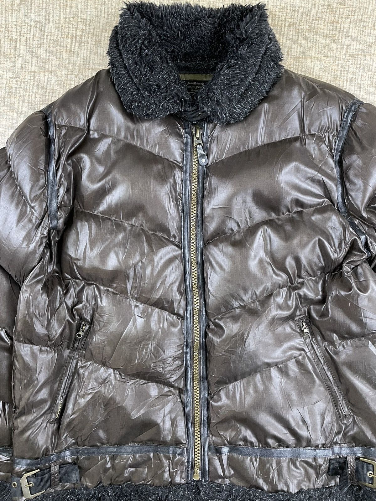 Vintage Vintage USAF Emergency Attack Faux Fur Puffer Jacket Size US L / EU 52-54 / 3 - 9 Thumbnail