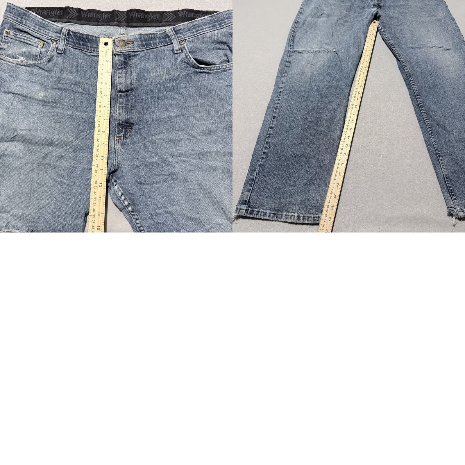 Wrangler Wrangler Jeans Men’s Blue Denim Stretch Pockets Mid Rise Hipster - 40x29 Jeans Size US 40 / EU 56 - 9 Thumbnail