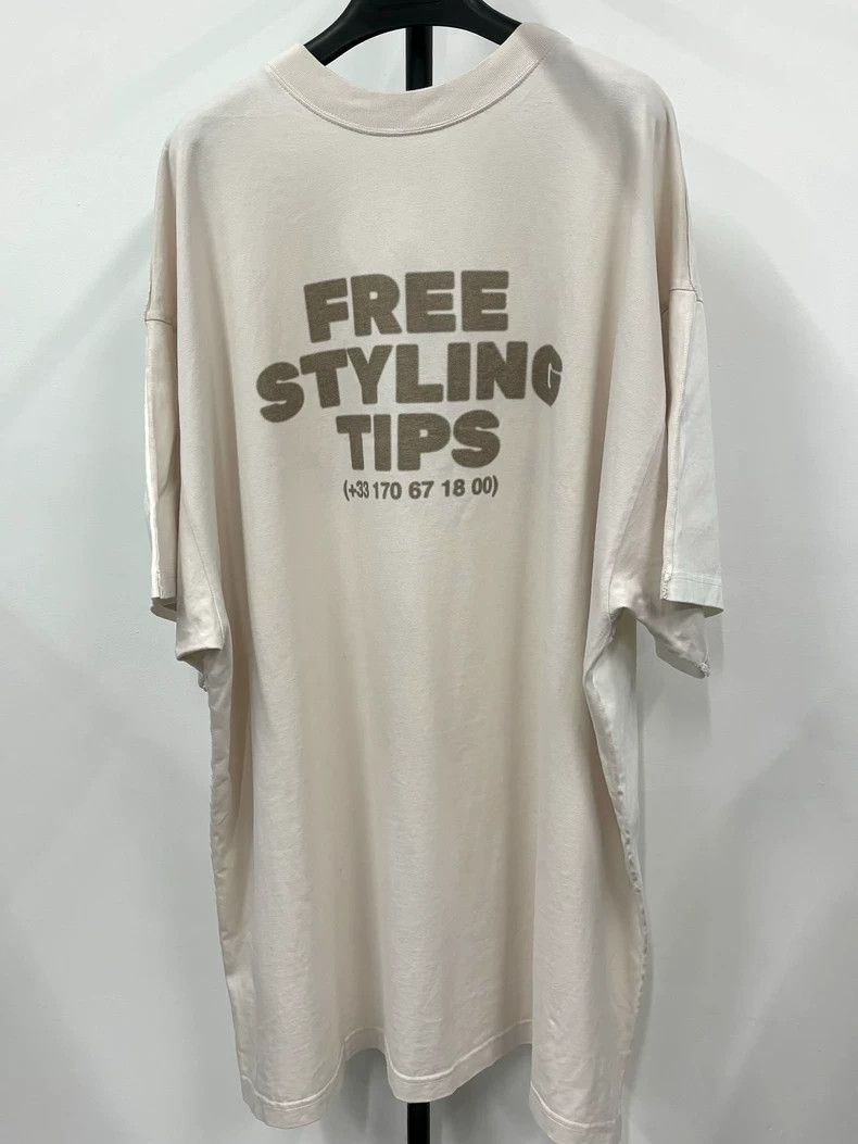 Balenciaga Balenciaga size 4 2-in-1 3B Phone Slogan Short Sleeve Size US M / EU 48-50 / 2 - 2 Thumbnail