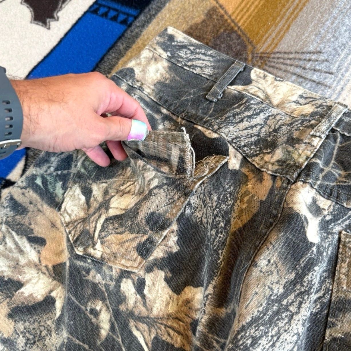 Vintage VINTAGE Cabela’s Jeans Camouflage 36x30 Men Mossy Oak Break Up Camouflage Hunting Outdoor 90s Camouflage Style Straight Size US 36 / EU 52 - 6 Thumbnail