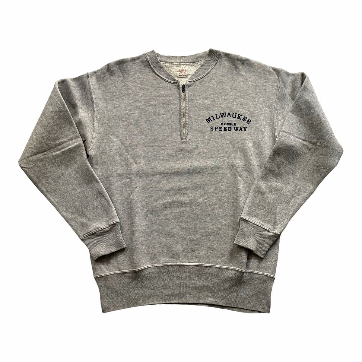 Japanese Brand × The Flat Head The Flat Head Sweatshirt Sportswear Half Zip Afterhood Size US M / EU 48-50 / 2 - 2 Thumbnail