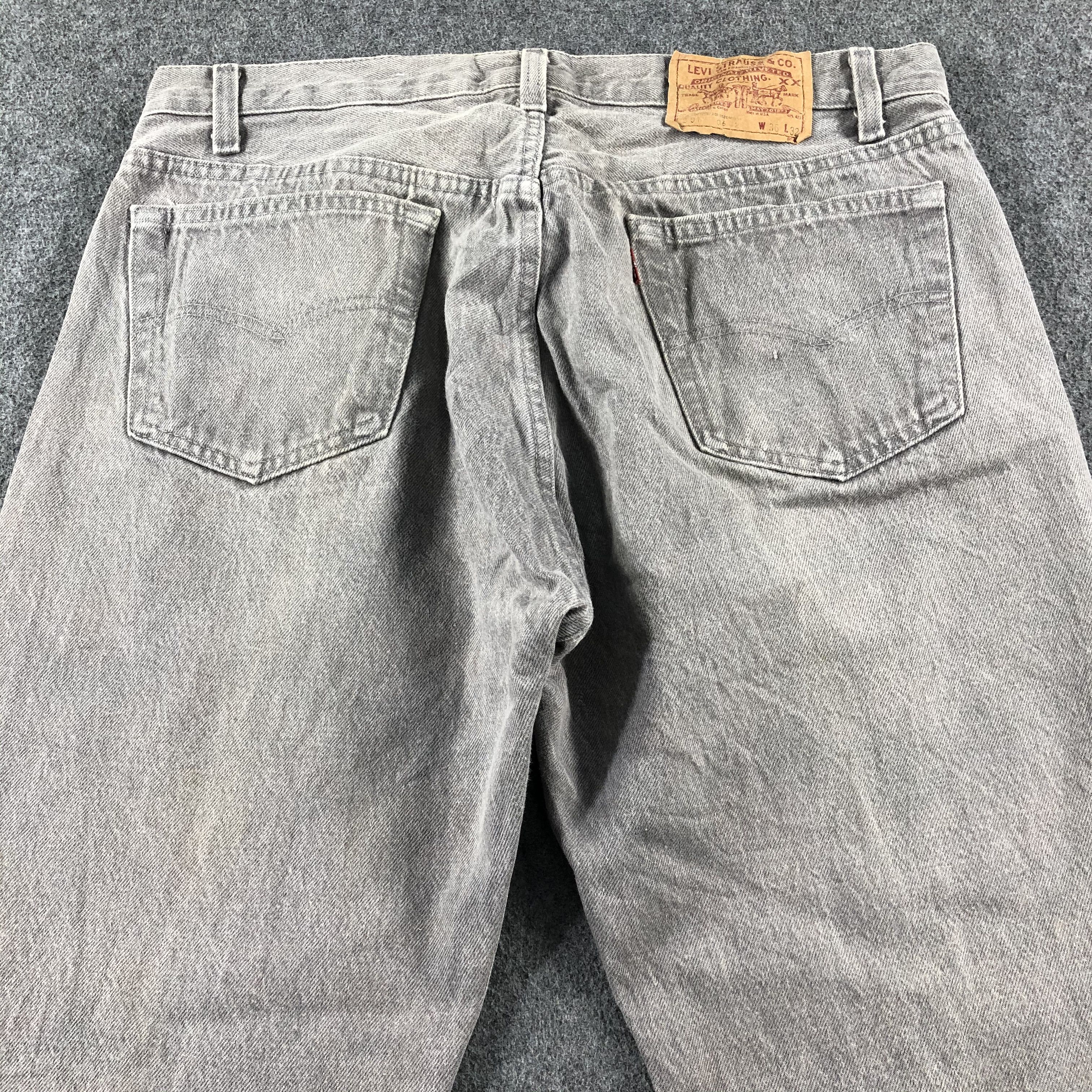 Levi's 90s Vintage Ash Gray Levis 501 Jeans-J2614 Size US 34 / EU 50 - 4 Thumbnail