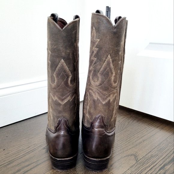 Genuine Leather Zodiac Leather/Suede Embroidered Cowboy Boot Classic Size US 10.5 / IT 40.5 - 6 Thumbnail