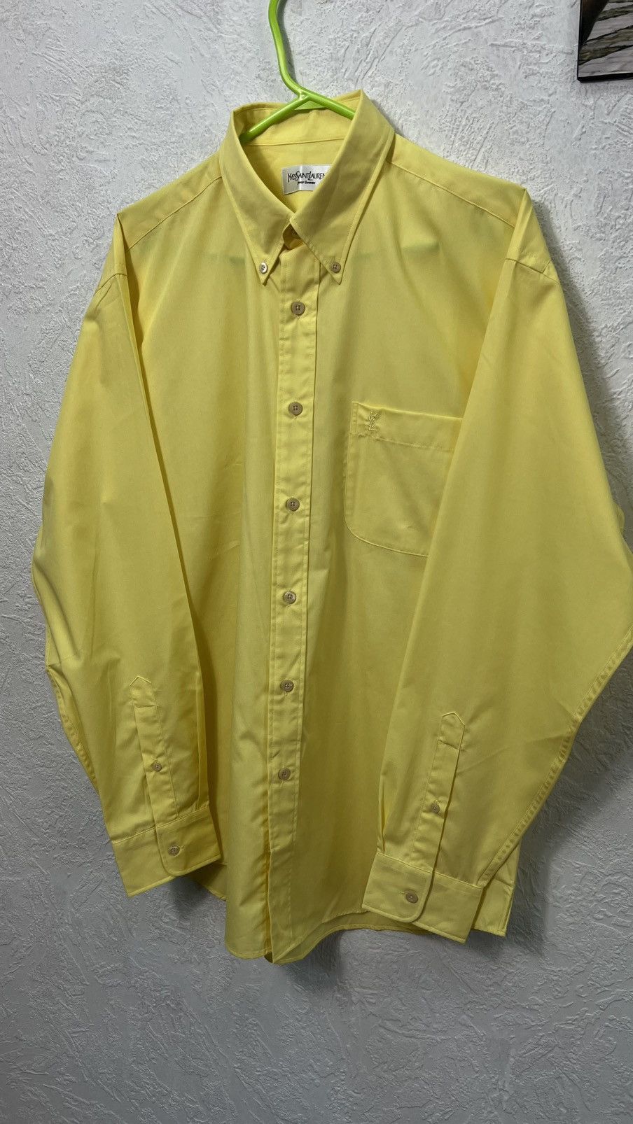 Yves Saint Laurent Ysl vintage yellow pocket shirt Size US M / EU 48-50 / 2 - 2 Thumbnail