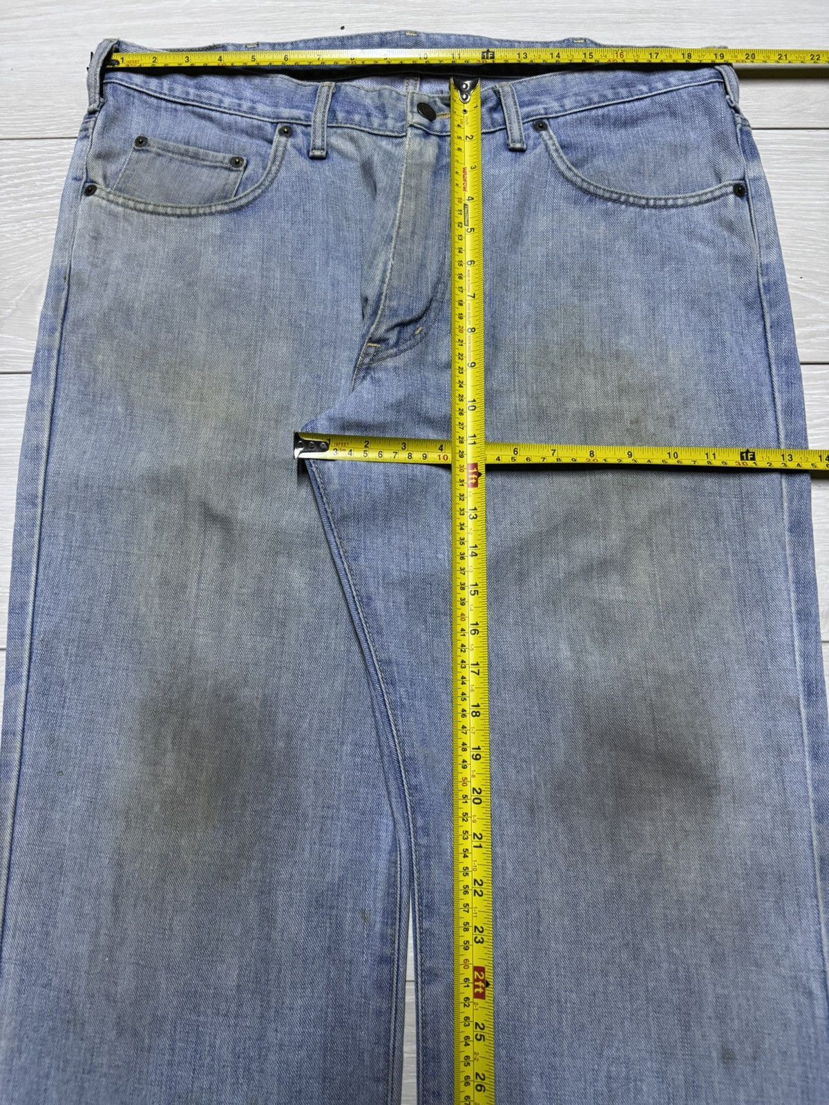 Edwin Vintage Japanese Edwin 403 Grunge Distressed Baggy Jeans Size US 38 / EU 54 - 14 Thumbnail