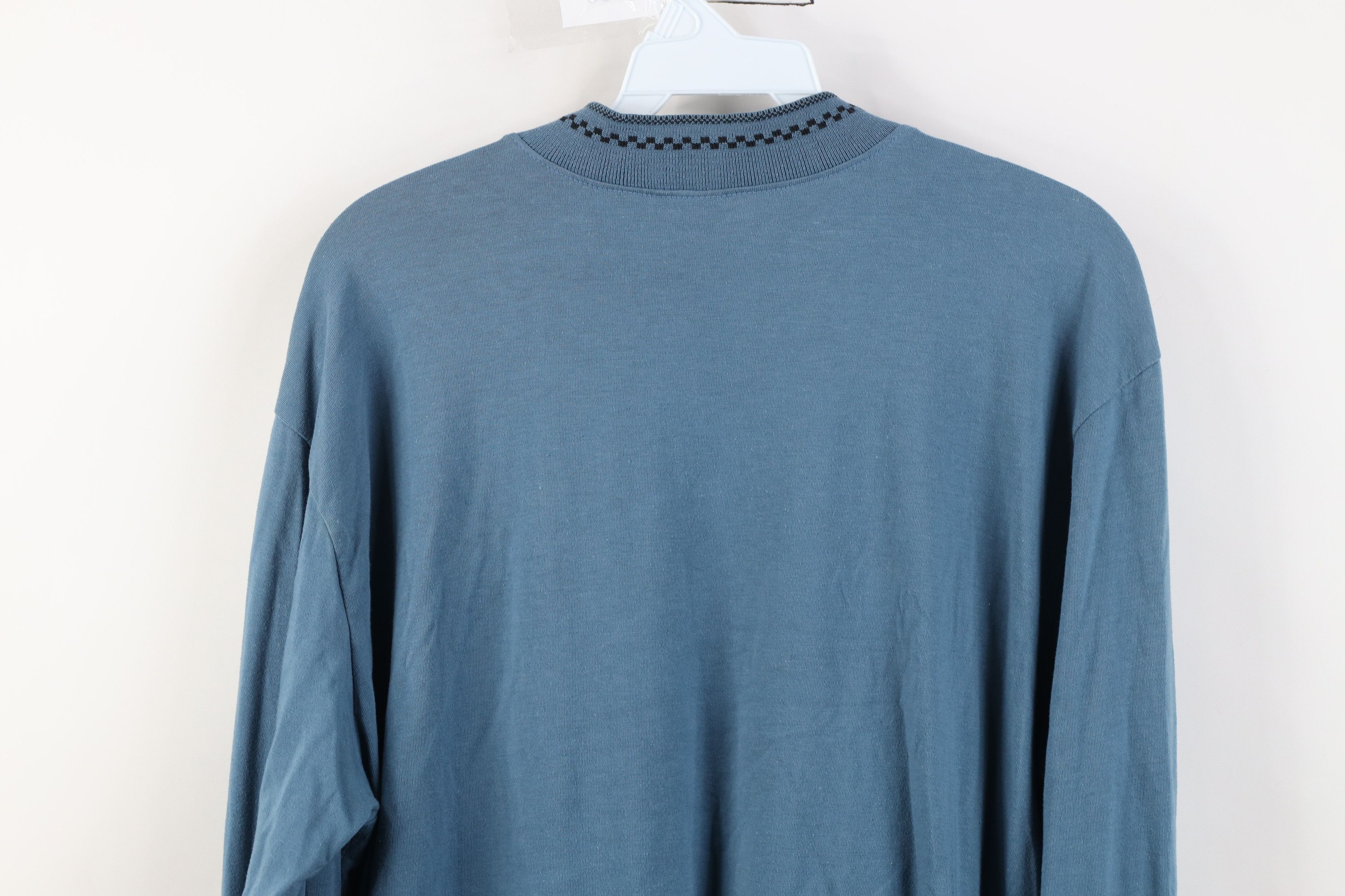 Vintage Vintage 90s Streetwear Mock Neck Long Sleeve T-Shirt USA Size US XL / EU 56 / 4 - 14 Thumbnail