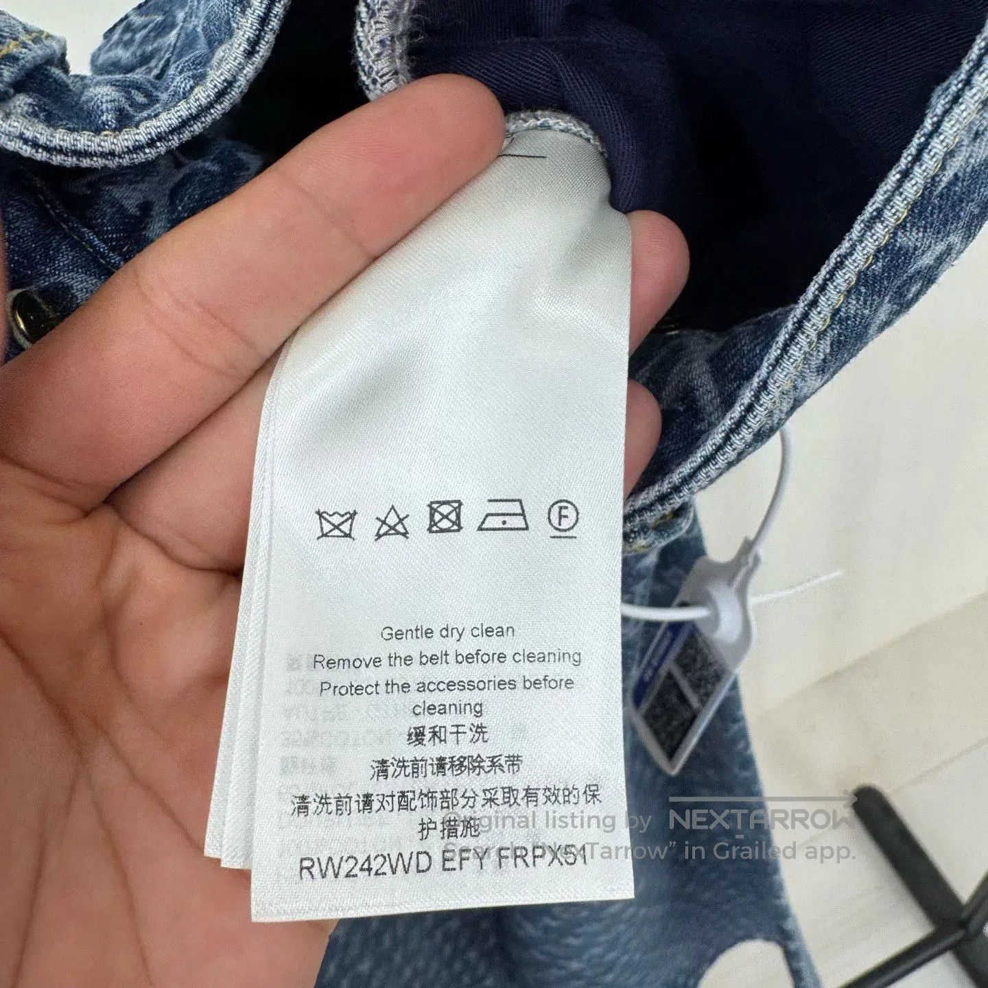 Louis Vuitton Louis Vuitton Blue Monogram Jeans. Size US 38 / EU 54 - 4 Thumbnail