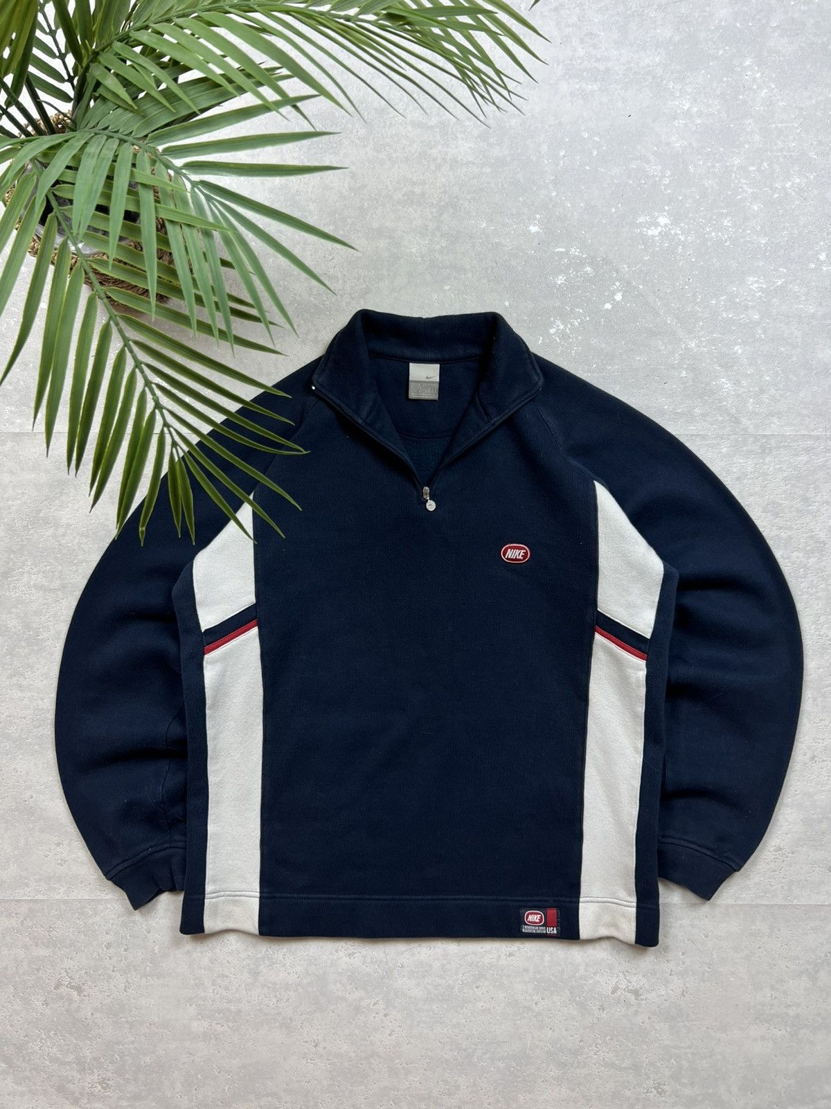Nike 90s Nike Retro Logo Vintage 1/4 Zip Y2K Knit Retro Sweater Size US M / EU 48-50 / 2 - 1 Thumbnail