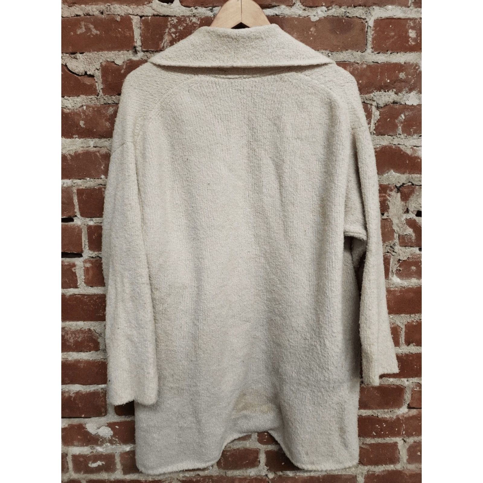 Vince Vince Cardigan Sweater Women S Beige Knit Wool Belted Bow Strap Size S / US 4 / IT 40 - 2 Thumbnail