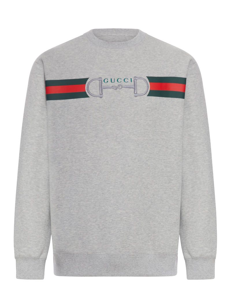 Gucci COTTON JERSEY SWEATSHIRT WITH PRINTED LOGO Size US M / EU 48-50 / 2 - 1 Thumbnail