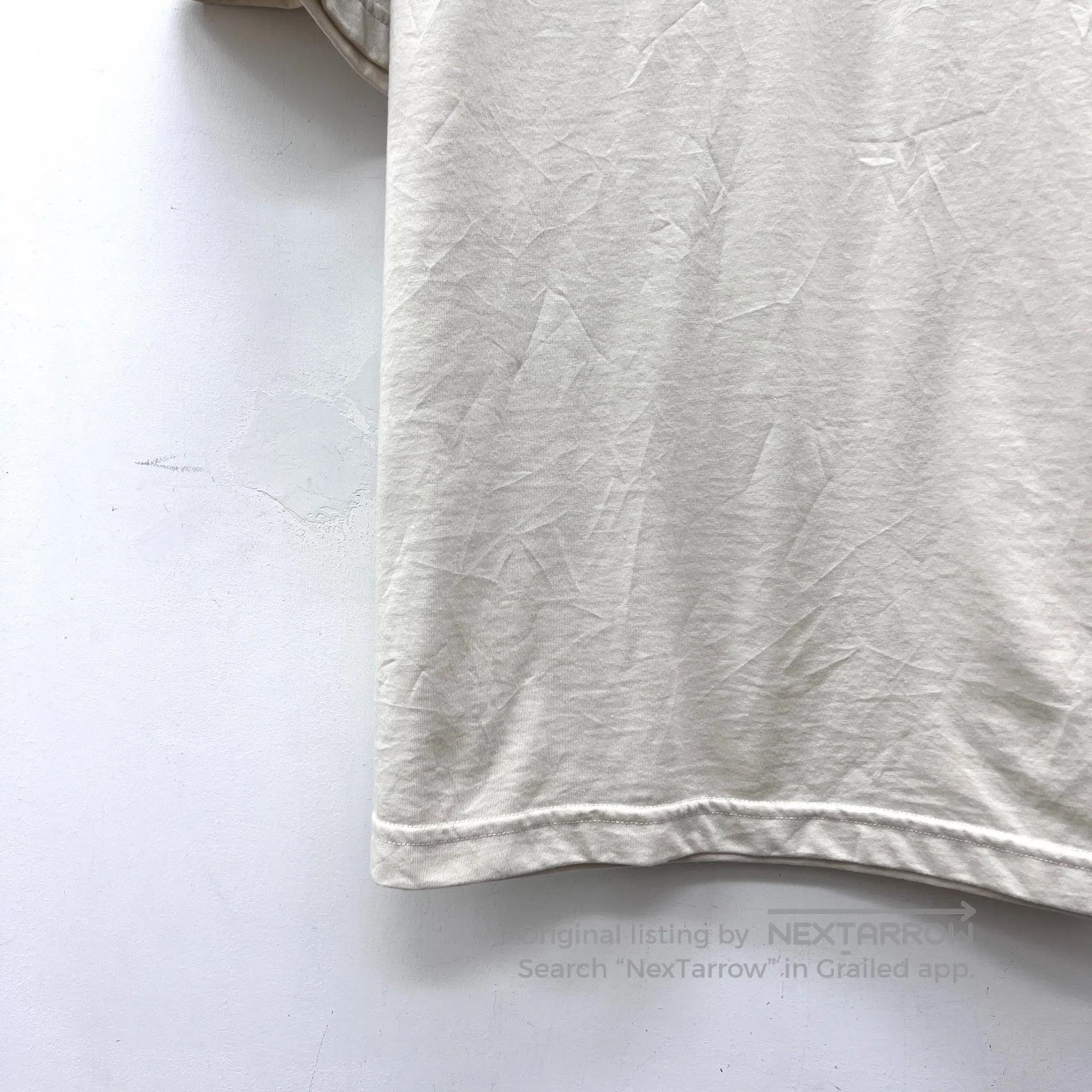 Balenciaga Balenciaga Apricot Logo Letter Embroidered Crew Neck Short Size US S / EU 44-46 / 1 - 4 Thumbnail