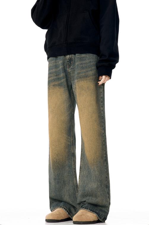Japanese Brand American high street loose retro distressed wide-leg jeans Size US 32 / EU 48 - 3 Thumbnail
