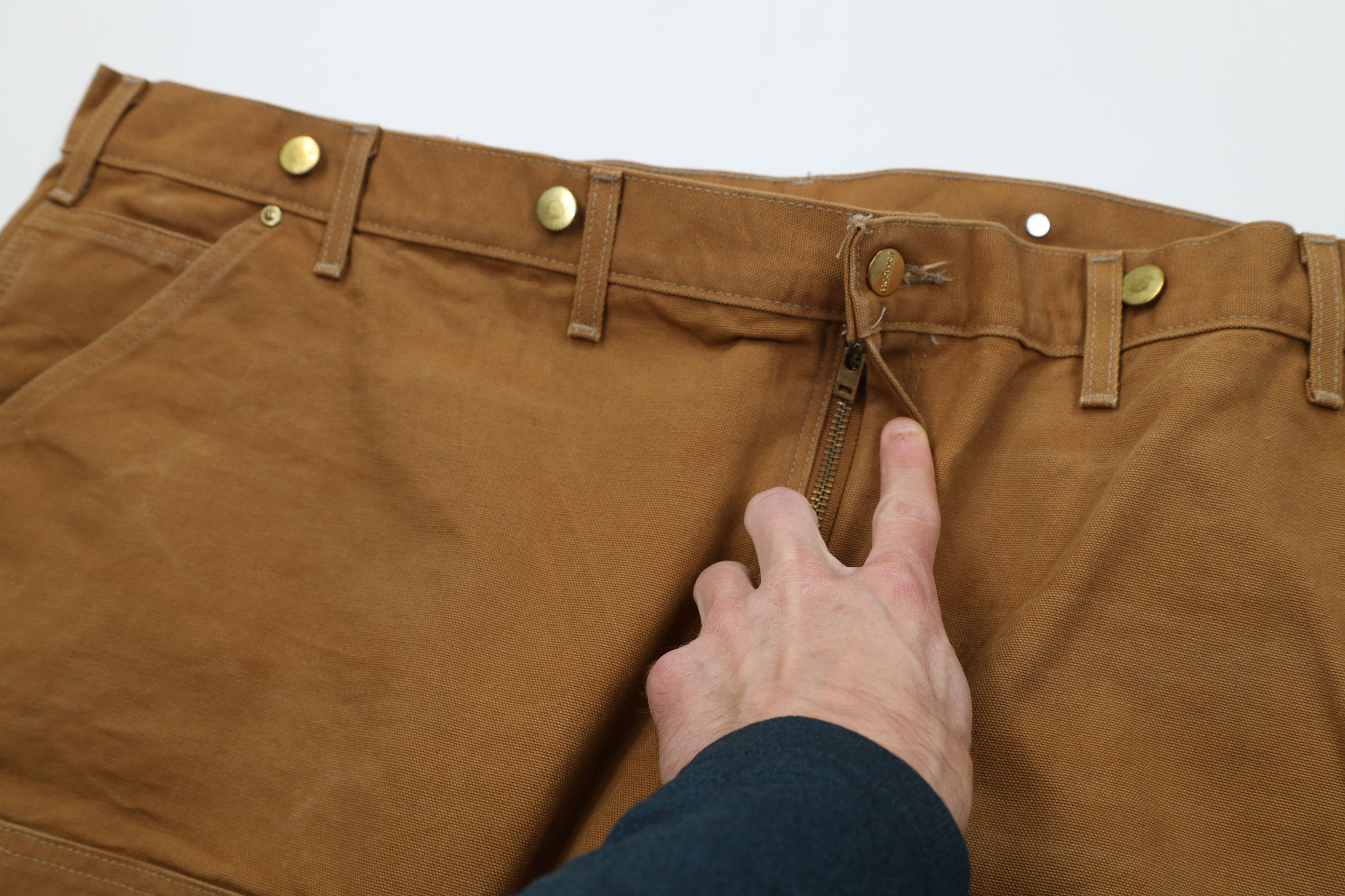 Carhartt Vintage Y2K Carhartt Canvas Wide Leg Pants Duck Brown USA Size US 44 / EU 60 - 9 Thumbnail