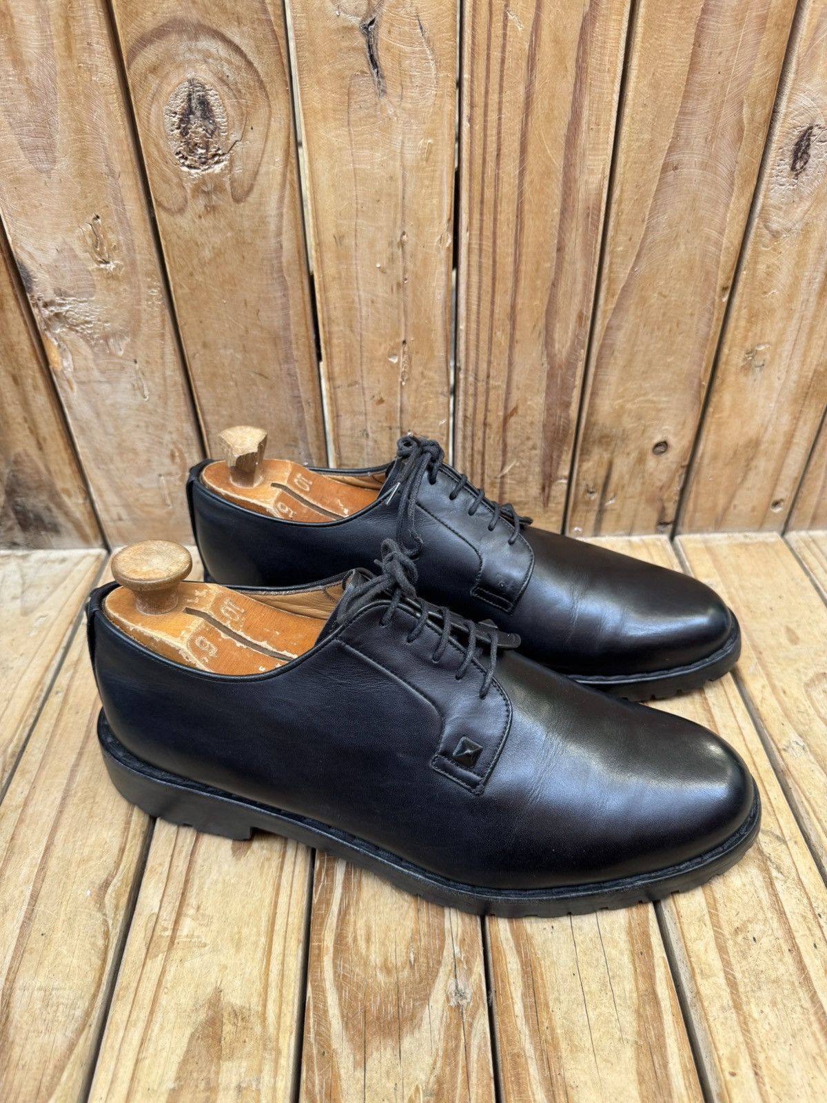 Valentino valentino garavani black leather derby dress Shoes EUR 43 Size US 10 / EU 43 - 7 Thumbnail