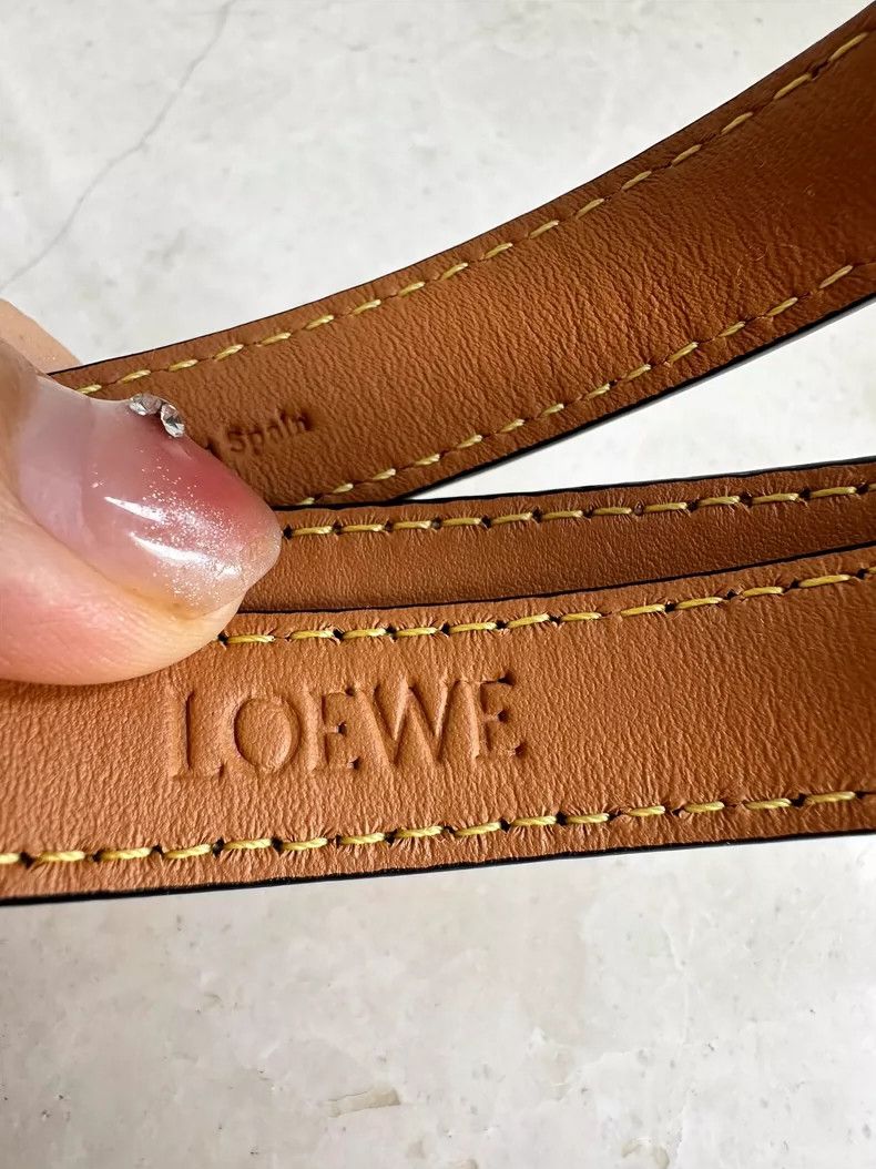 Loewe LOEWE Smooth leather fine leather narrow belt Size ONE SIZE - 6 Thumbnail