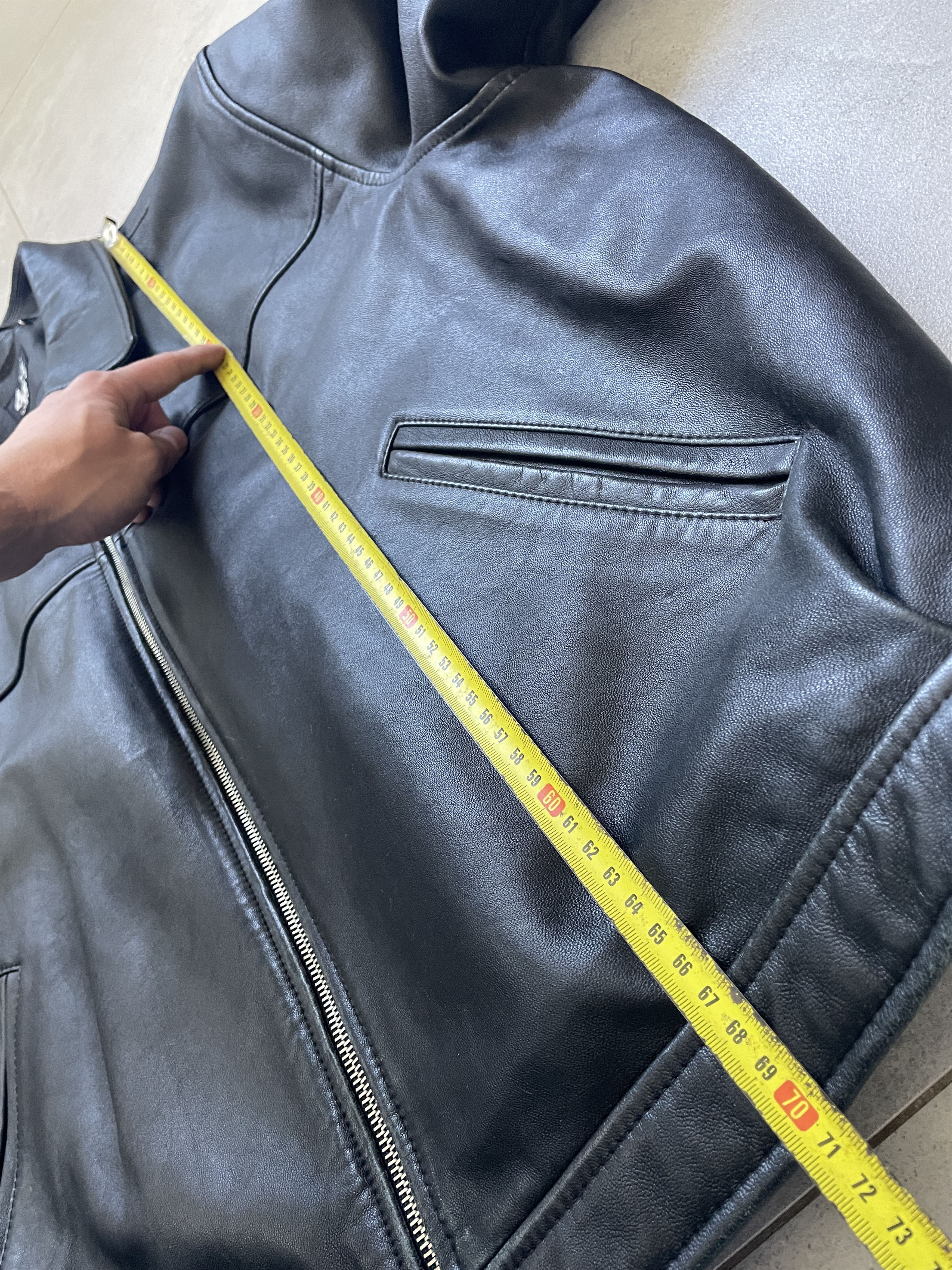 Genuine Leather VINTAGE 42ND STREET NYC BOXY LEATHER BOMBER JACKET Size US XL / EU 56 / 4 - 11 Thumbnail