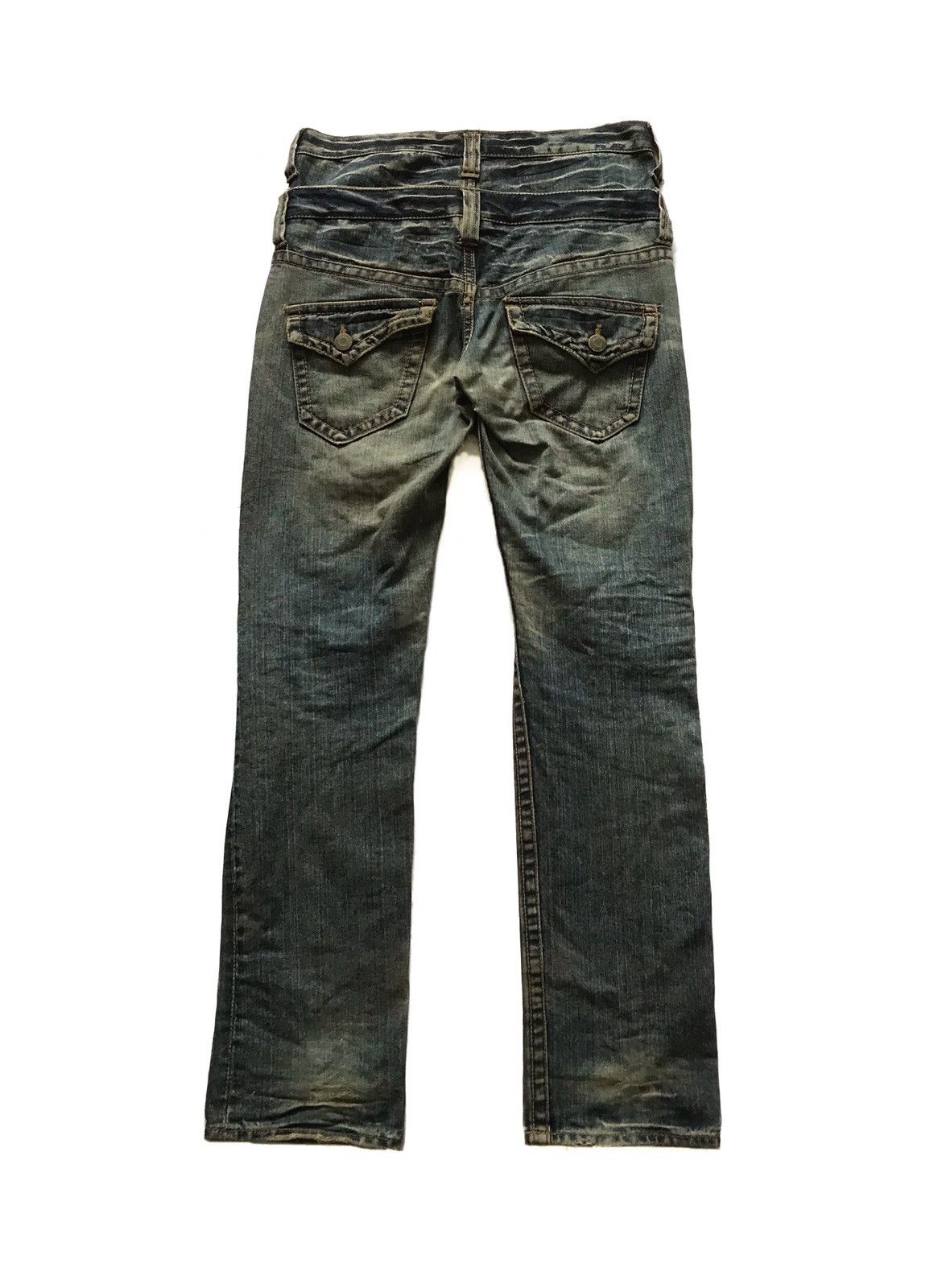 Beauty Beast × If Six Was Nine DOUBLE NAME DOUBLE WAIST DISTRESSED JEANS Size US 32 / EU 48 - 4 Thumbnail