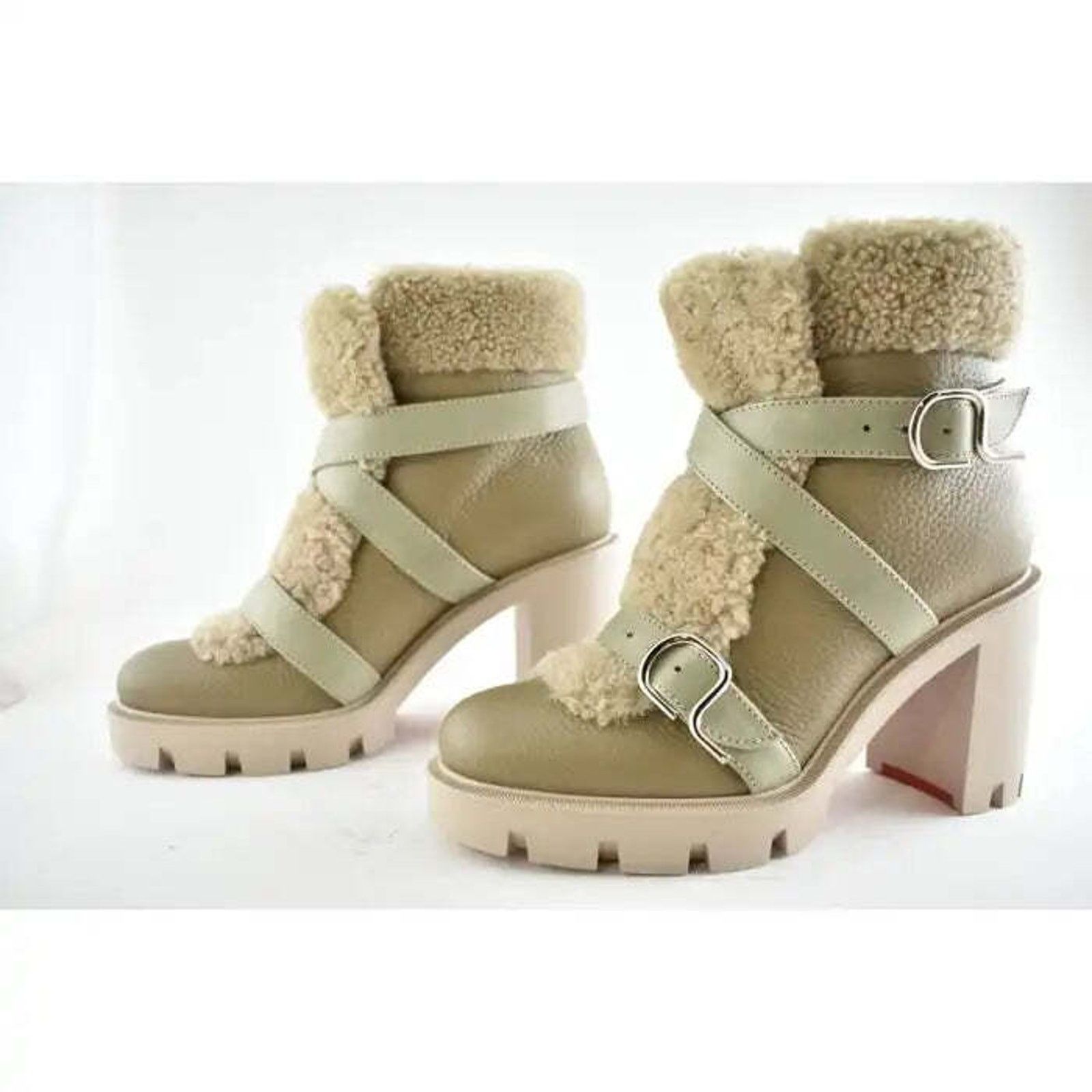 Christian Louboutin Christian Louboutin Pole Chic 70 Champignon Leather Size US 9 / IT 39 - 9 Thumbnail