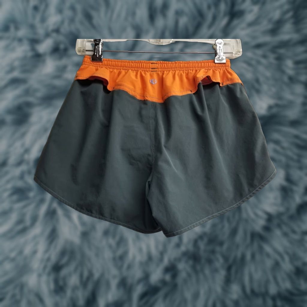 PEARL iZUMi Pearl Izumi Running Shorts Gray Orange Split Side XS Women's Size 26" / US 2 / IT 38 - 1 Thumbnail