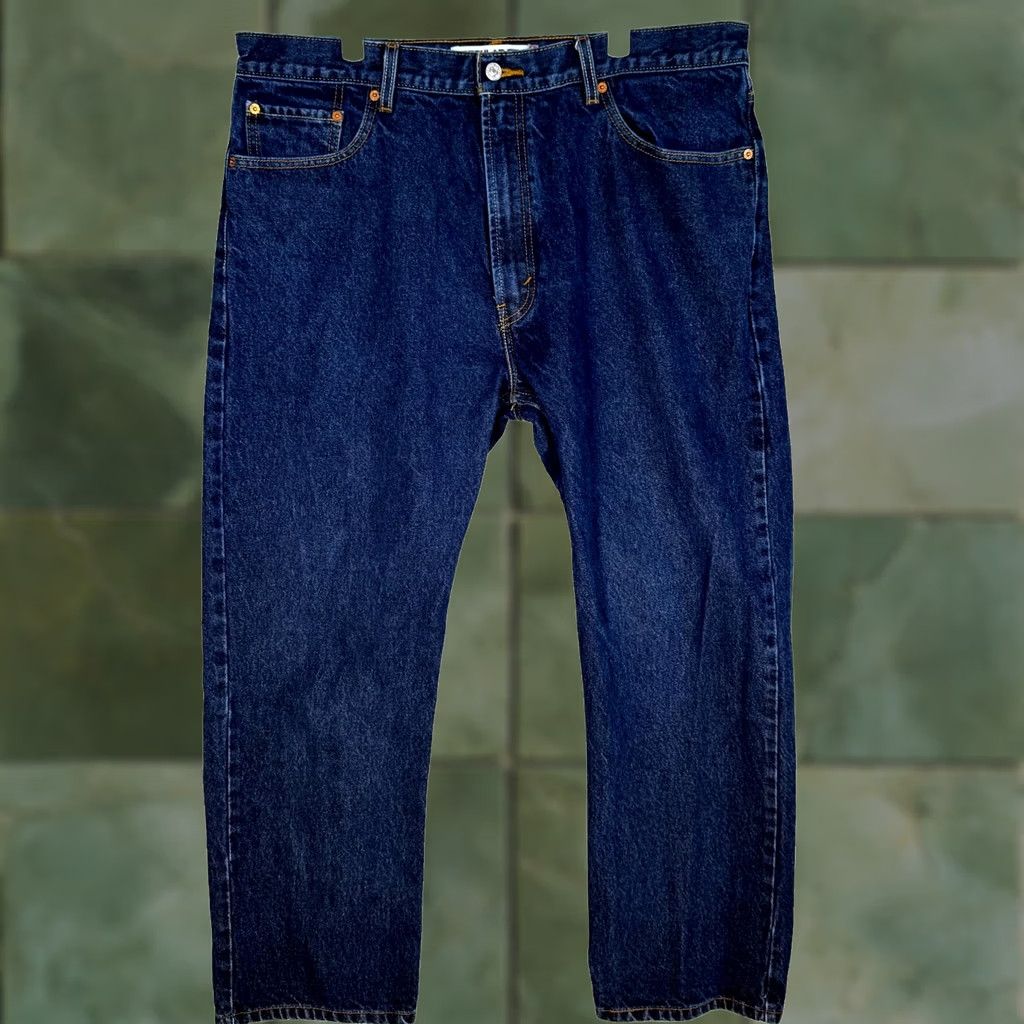 Levi's Levi's 505 Jeans Regular Fit Straight Mens 40x30 Blue Denim Size US 40 / EU 56 - 1 Thumbnail