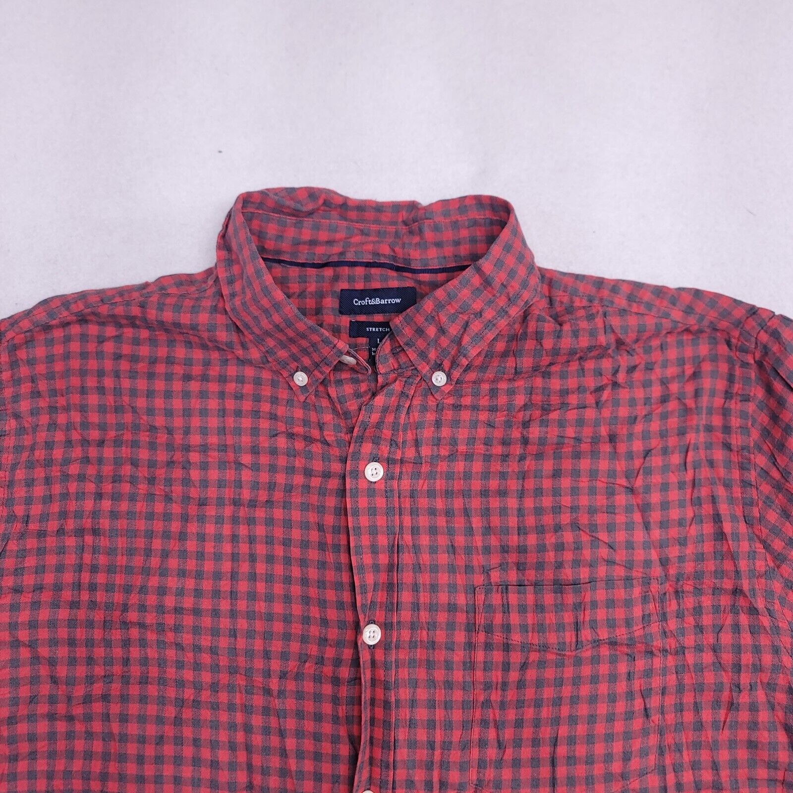 Croft & Barrow Croft & Barrow Tartan Flannel Shirt Mens Size Large L Red Size US L / EU 52-54 / 3 - 1 Thumbnail