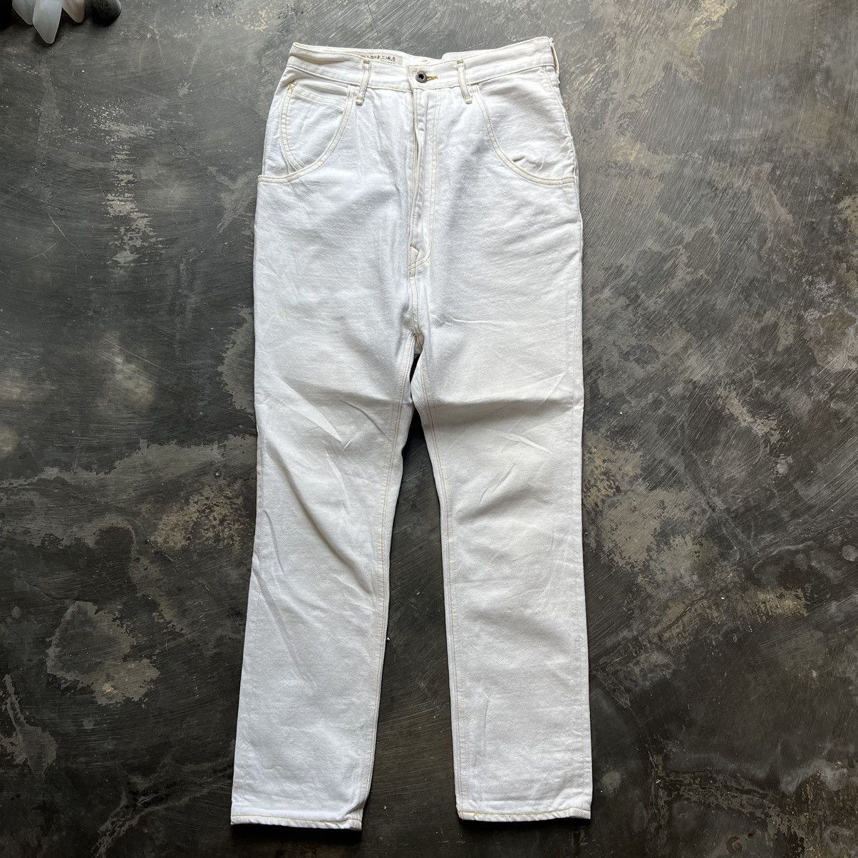 Japanese Brand × Kapital × Vintage Kapital inc buckle back white denim Size US 29 - 10 Thumbnail