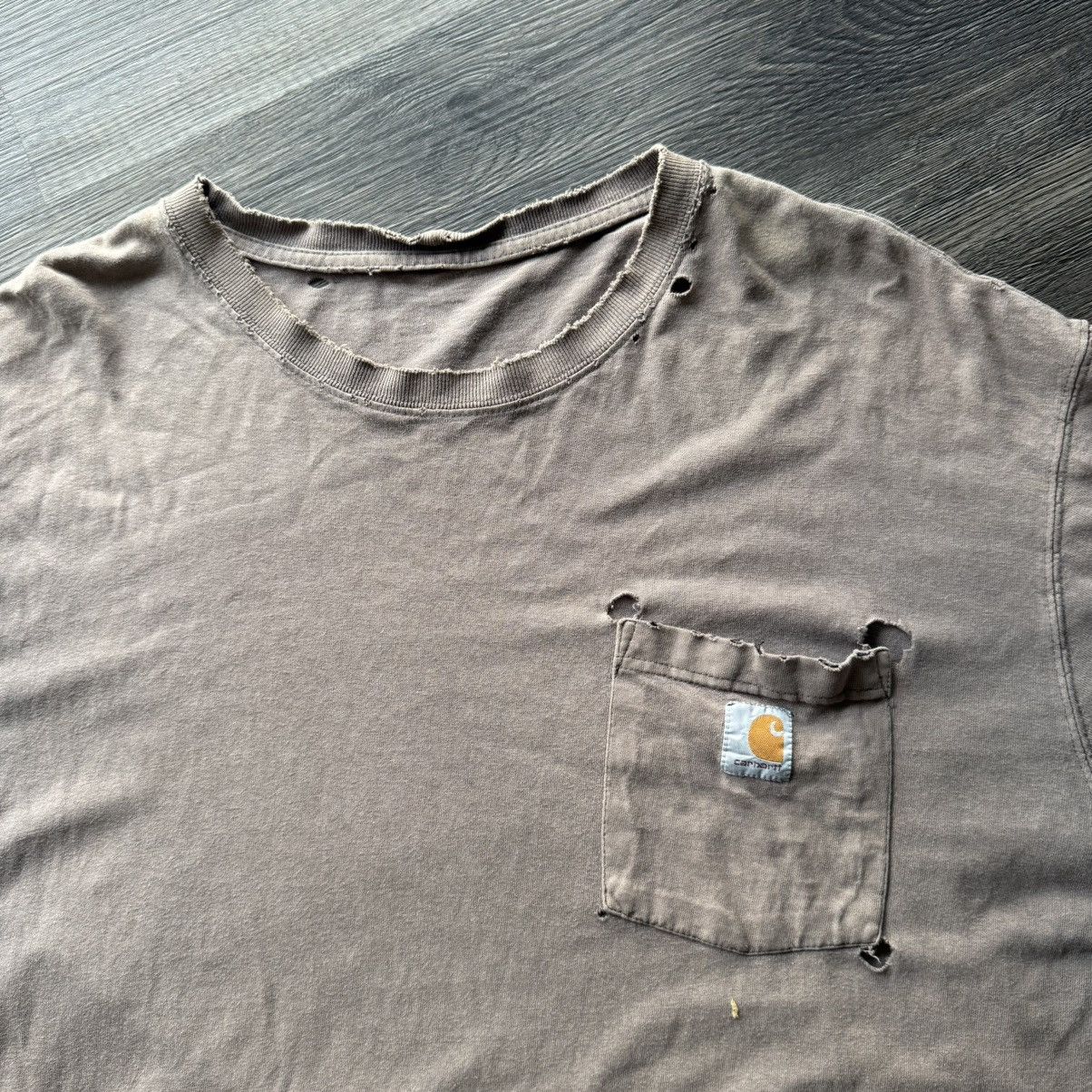 Carhartt Tshirt Carhart Pocket Destroy💥 Size US XXL / EU 58 / 5 - 2 Thumbnail