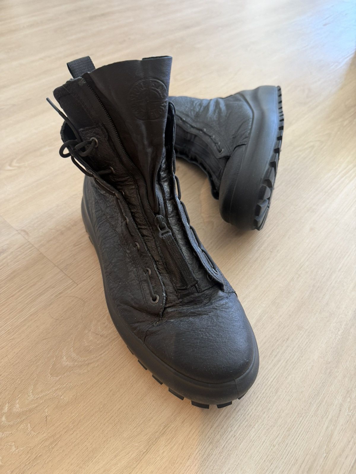 Stone Island Stone Island Leather Military Boot Size US 12 / EU 45 - 3 Thumbnail