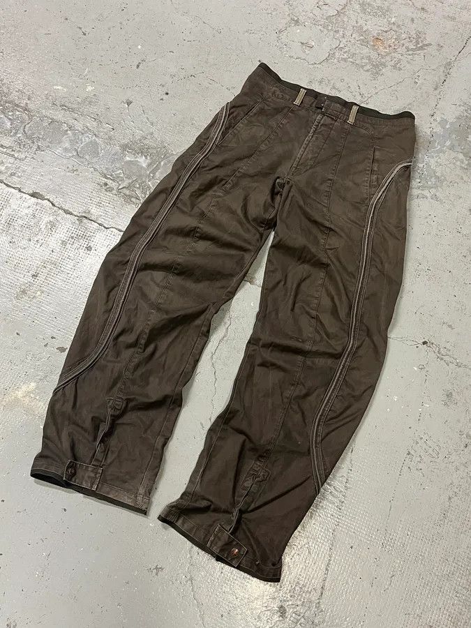 Marithe + Francois Girbaud 2000s Marithé + François Girbaud Brown Avant-Garde Pants Size US 32 / EU 48 - 5 Thumbnail