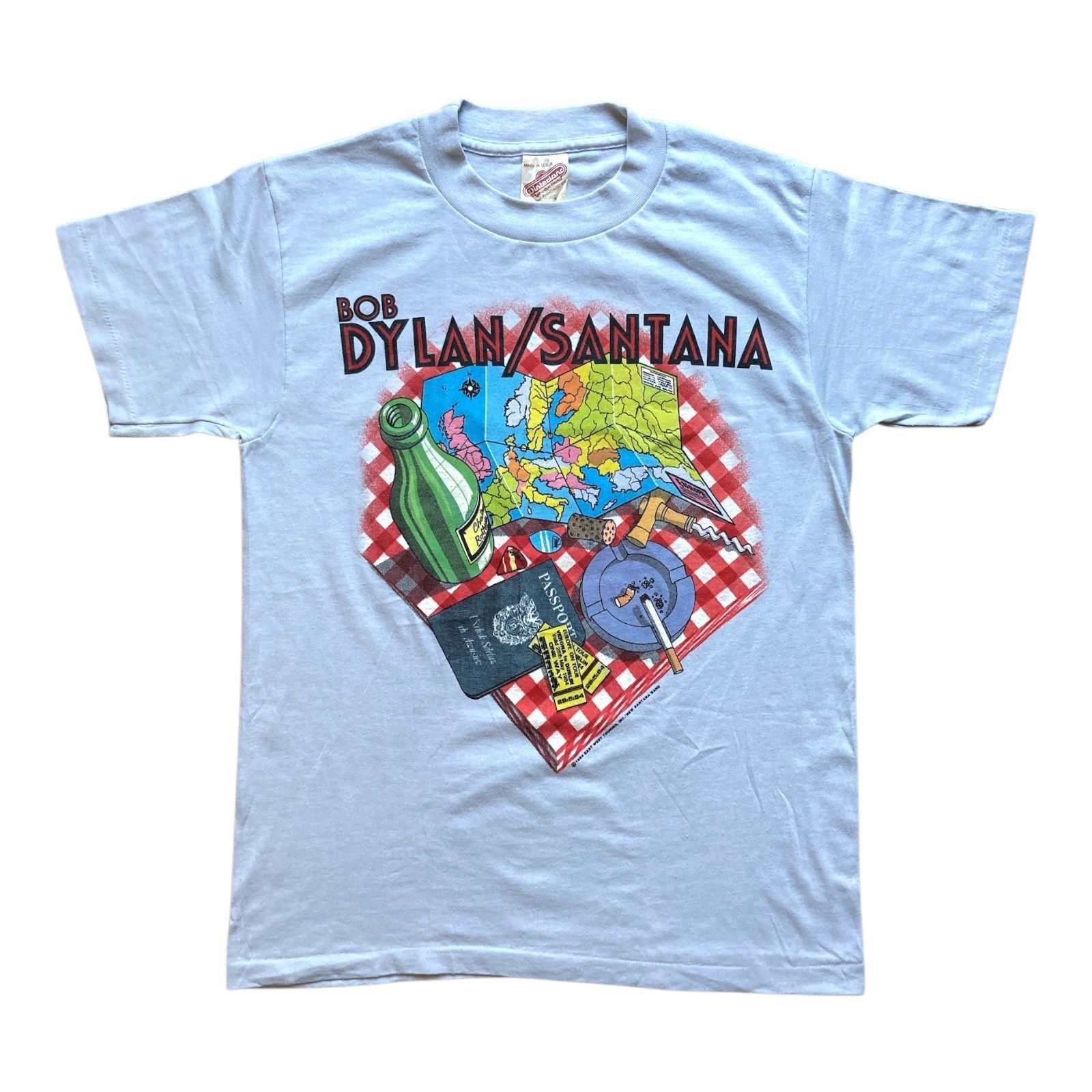 Other Vintage 1984 Bob Dylan / Santana European Tour T-Shirt Winte Size US M / EU 48-50 / 2 - 1 Thumbnail