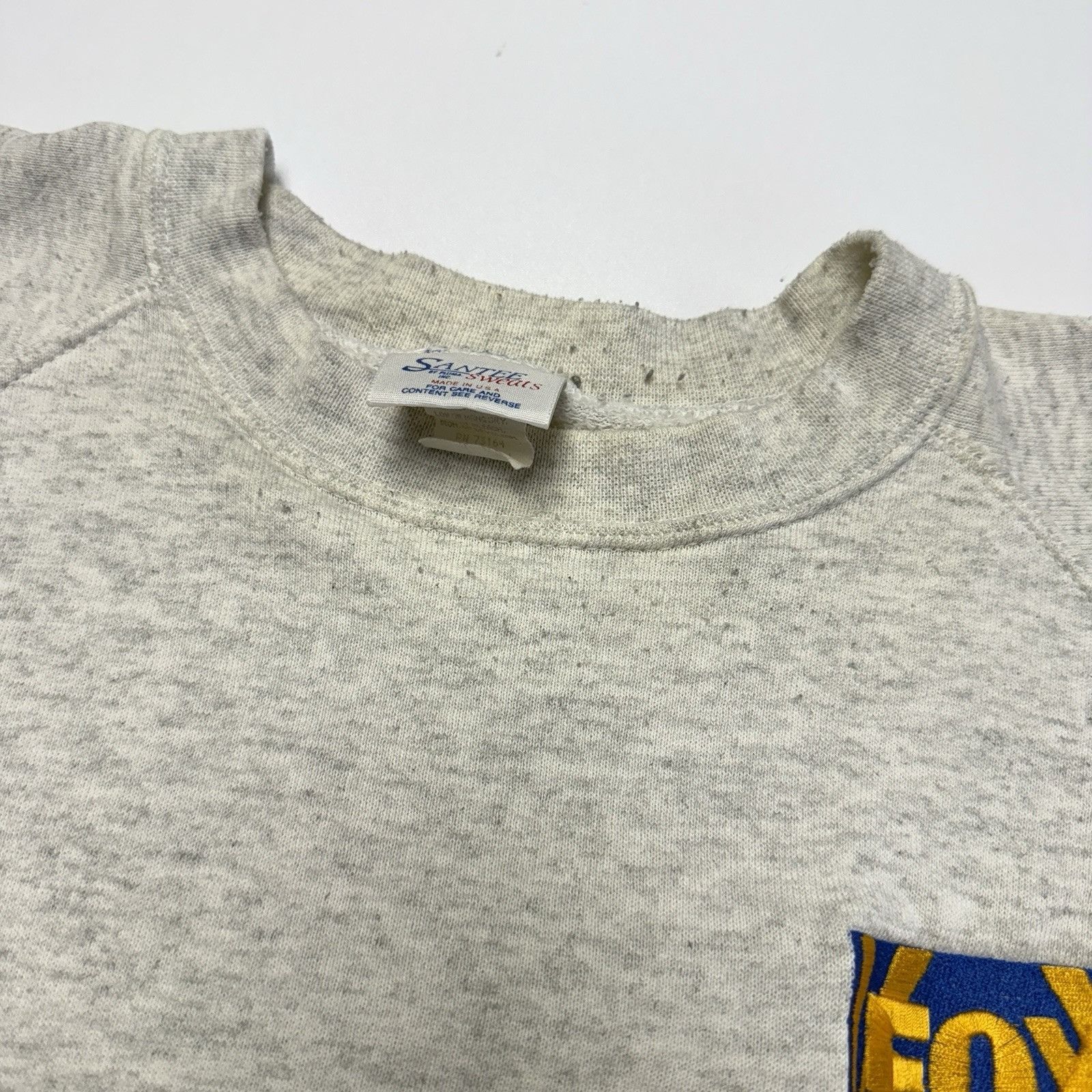 Vintage Vintage 90s Fox Video News Sweatshirt Mens XL Gray Crew Neck Size US XL / EU 56 / 4 - 6 Thumbnail