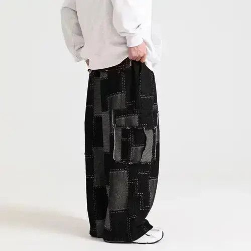 VIBE ripped damaged patch baggy pants Size US 32 / EU 48 - 4 Thumbnail