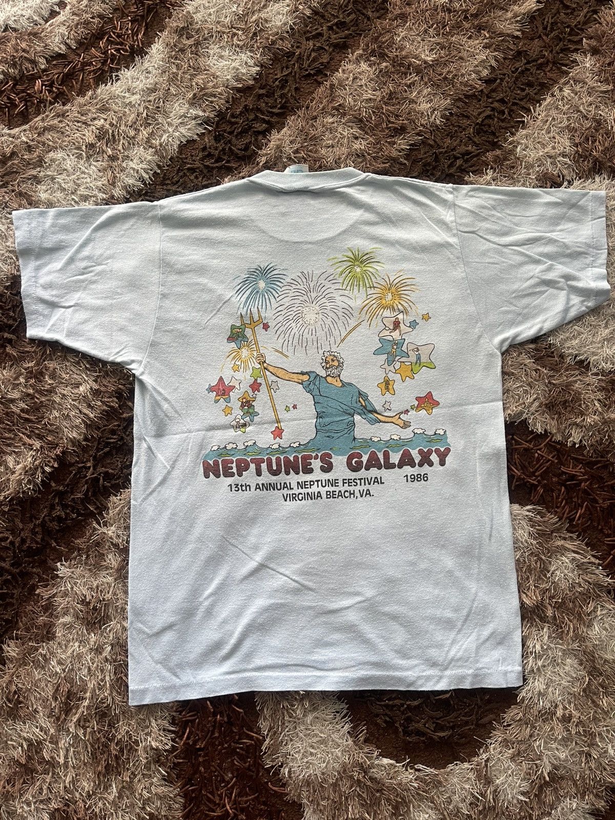 Sports Specialties × Vintage VINTAGE 80S RUN 8K NEPTUNE GALAXY TEE VERY RARE Size US M / EU 48-50 / 2 - 1 Thumbnail