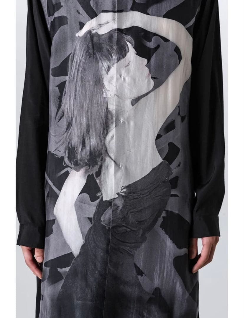Yohji Yamamoto YOHJI YAMAMOTO POUR HOMME Printed Long Sleeve Shirt Size US L / EU 52-54 / 3 - 12 Thumbnail