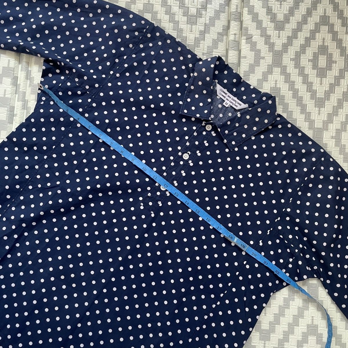 Comme des Garcons Comme Des Garcons half button polka shirt Size US M / EU 48-50 / 2 - 9 Thumbnail
