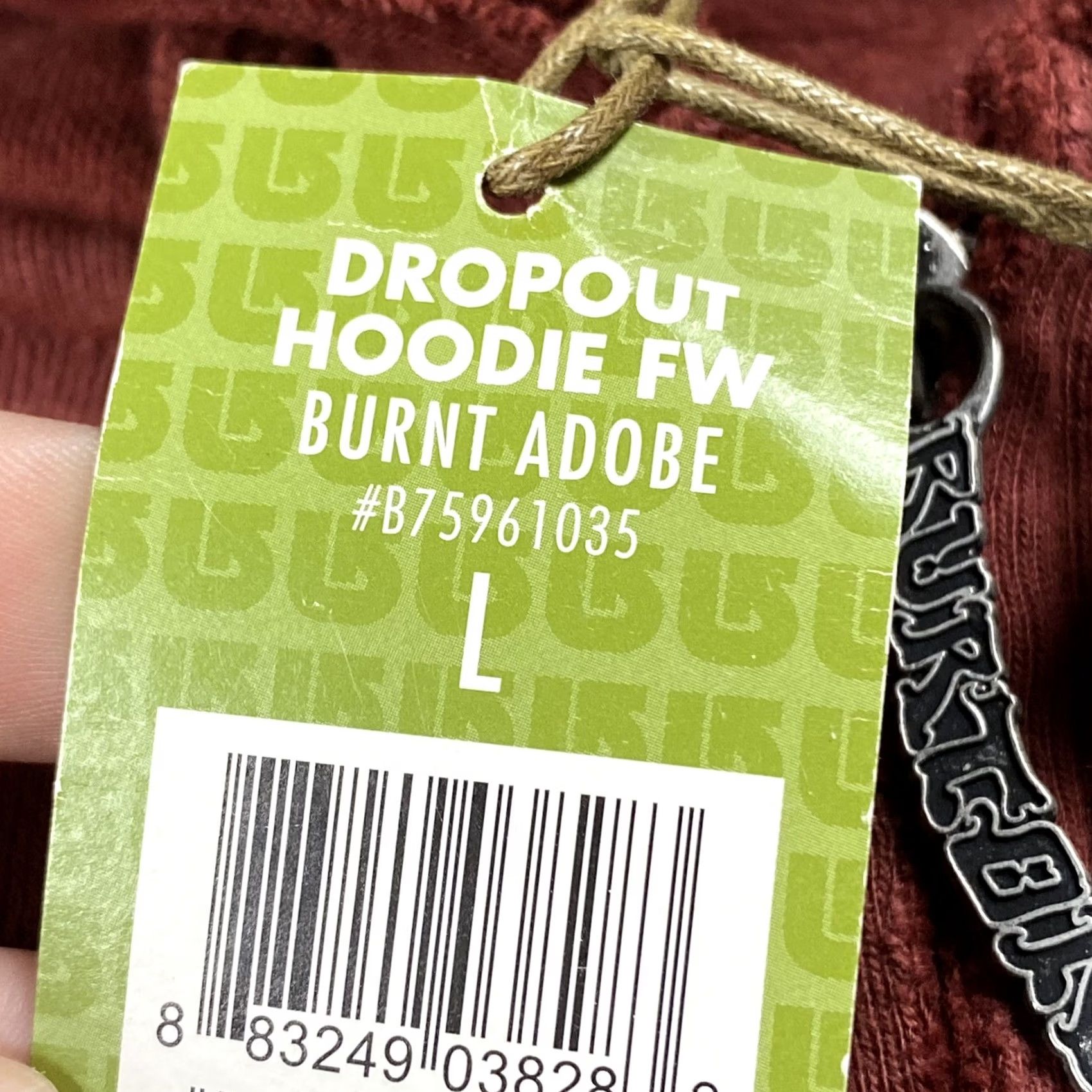 Burton Burton Full-Zip Hoodie Mens L FW Burnt Adobe Chainstitch Spellout SNOWBOARDING Size US L / EU 52-54 / 3 - 5 Thumbnail