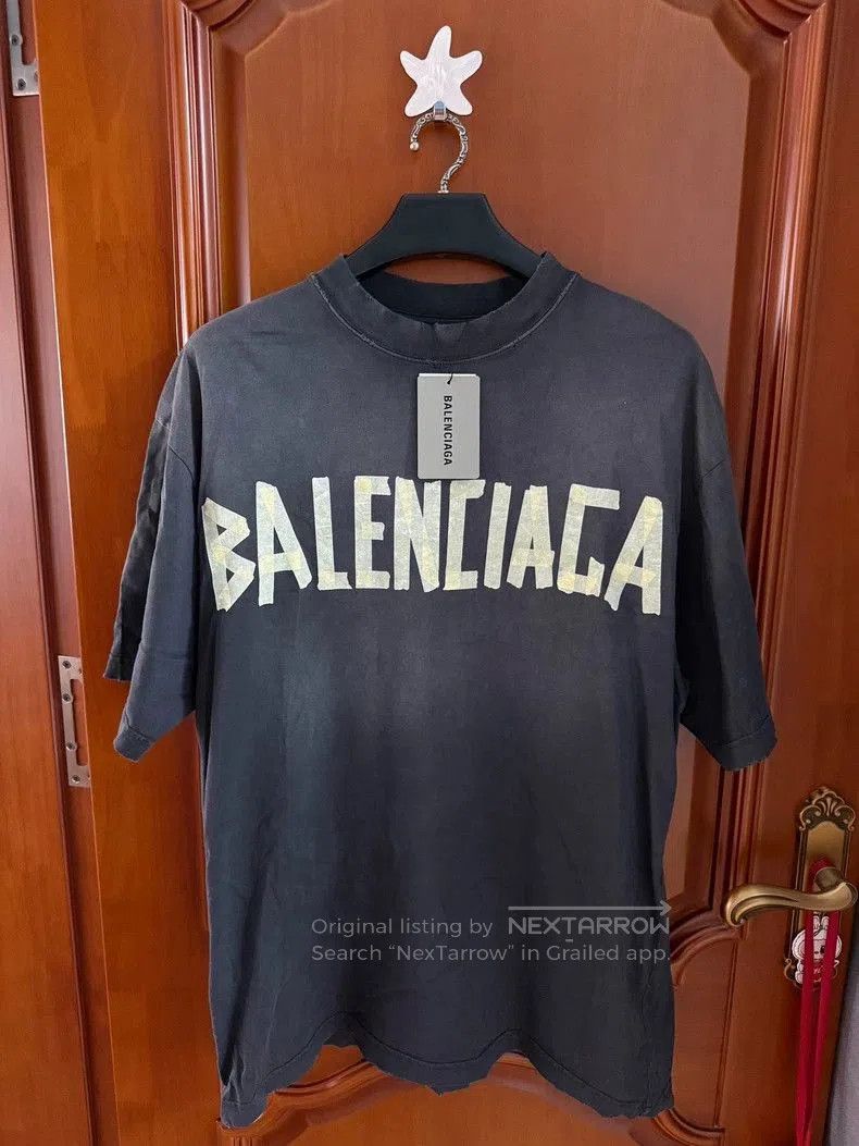 Balenciaga Tape Short Sleeve T-shirt.