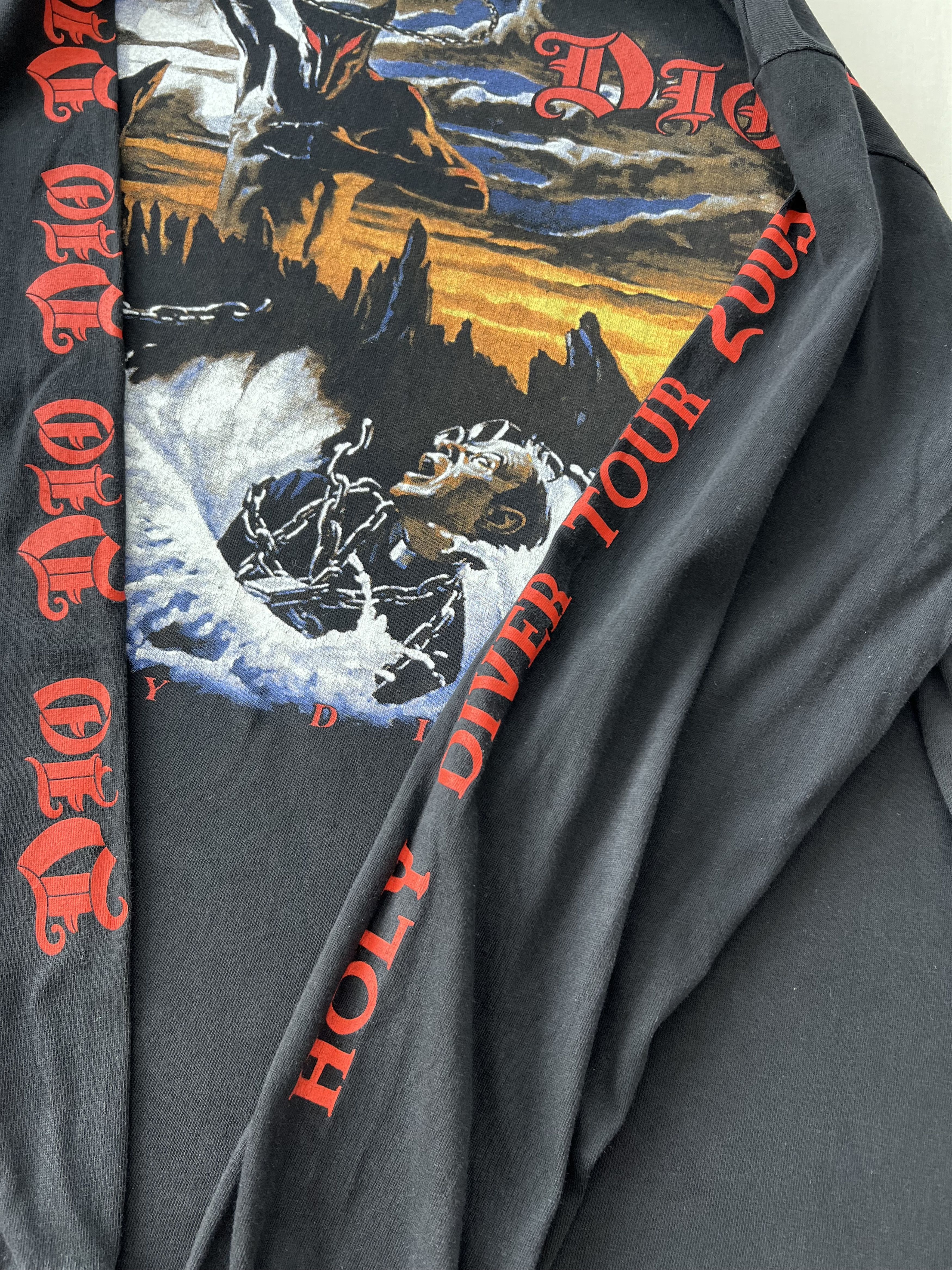 Band Tees Vintage 2005 Dio Holy Diver Tour Black Long Sleeve T-shirt Size US L / EU 52-54 / 3 - 9 Thumbnail