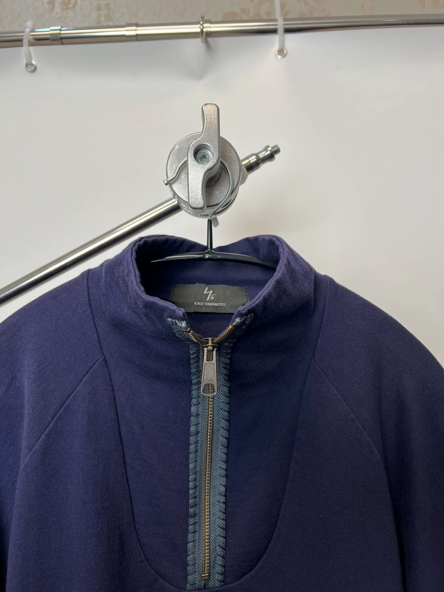 Yohji Yamamoto Yohji Yamamoto YS Special Collar Half-Zip L Sweatshirt Size US L / EU 52-54 / 3 - 3 Thumbnail
